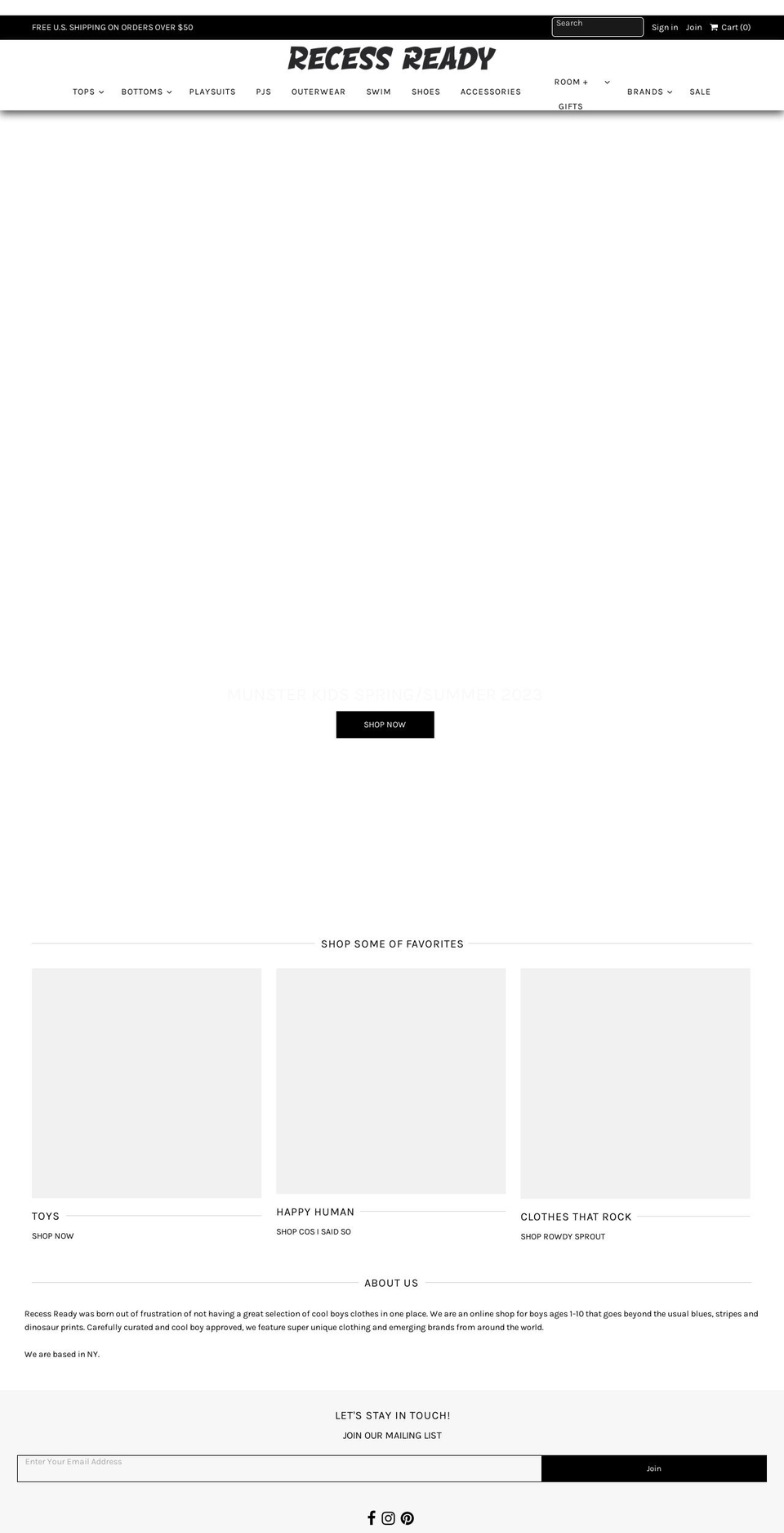 recessready.com — Shopify storefront screenshot