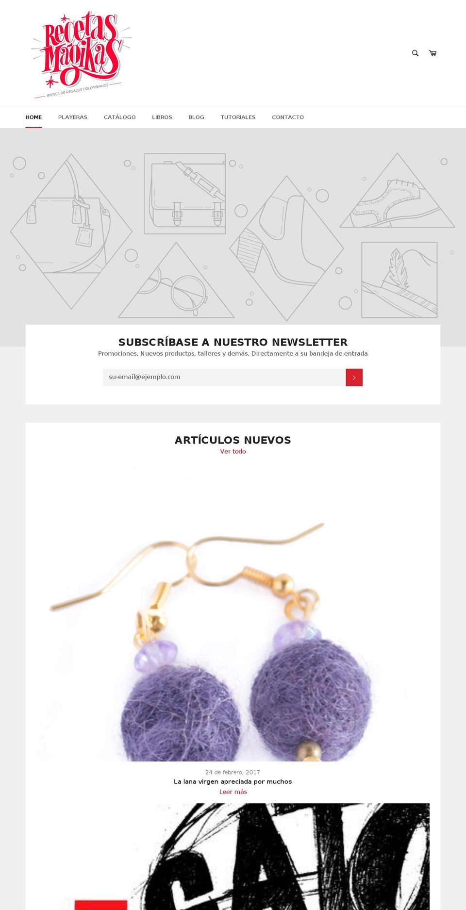 recetasmagikas.com shopify website screenshot