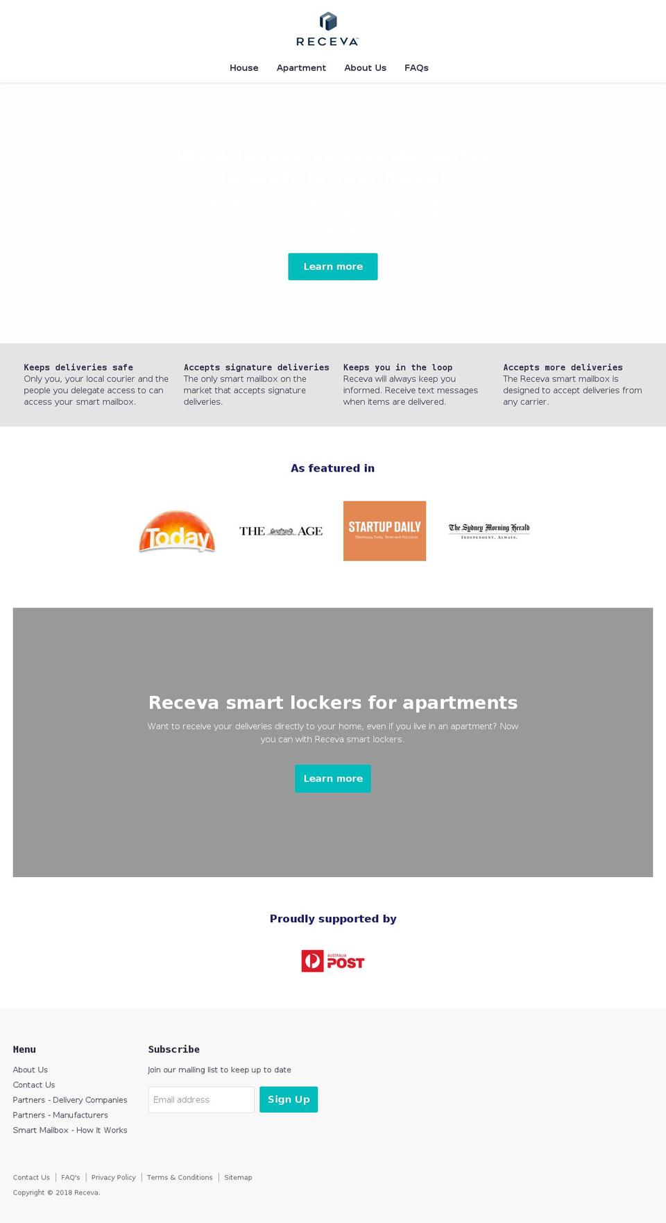 receva.myshopify.com shopify website screenshot