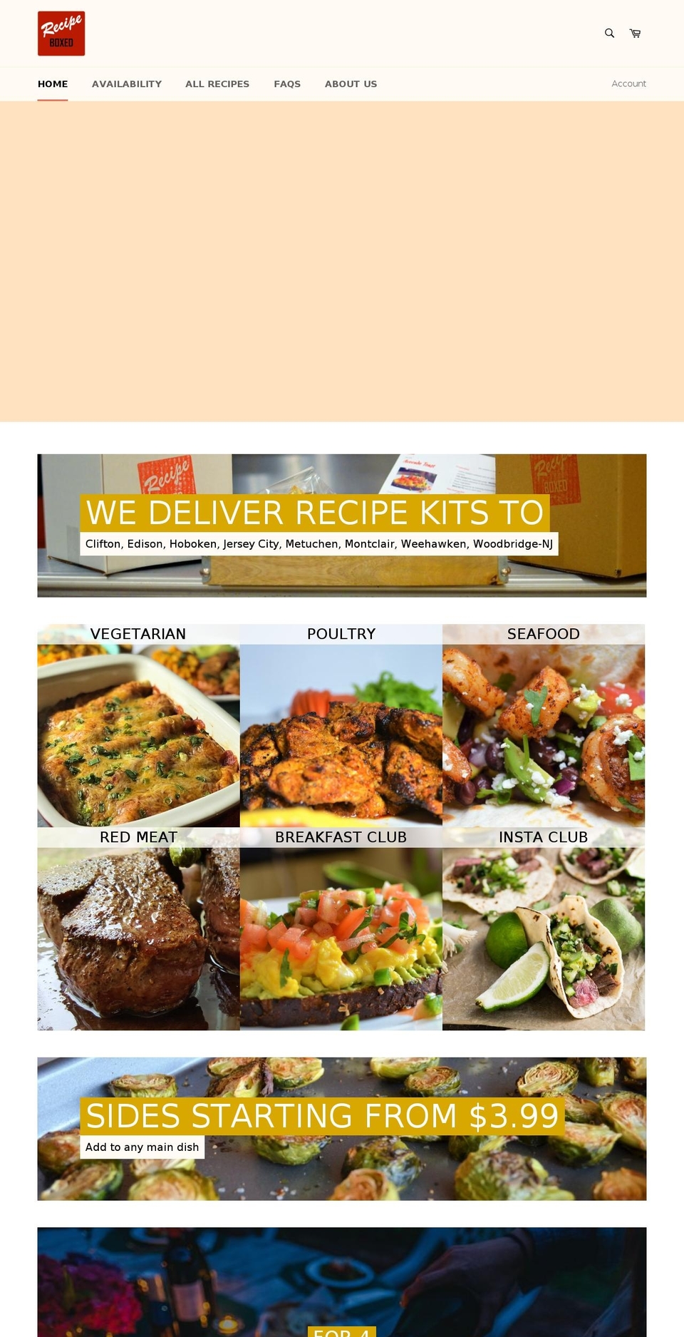 recipeboxed.com — Shopify storefront screenshot