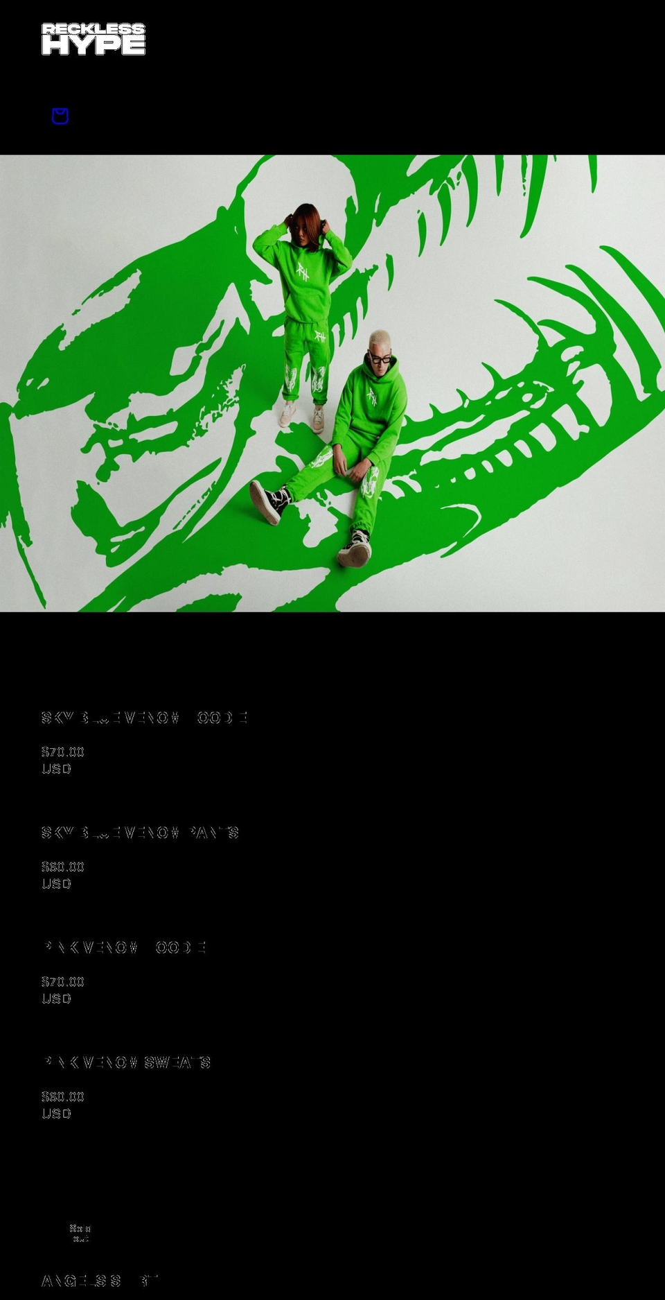 recklesshype.com shopify website screenshot