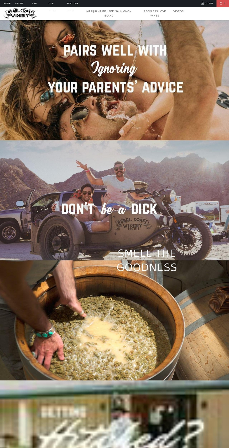recklesslovewine.com — Shopify storefront screenshot