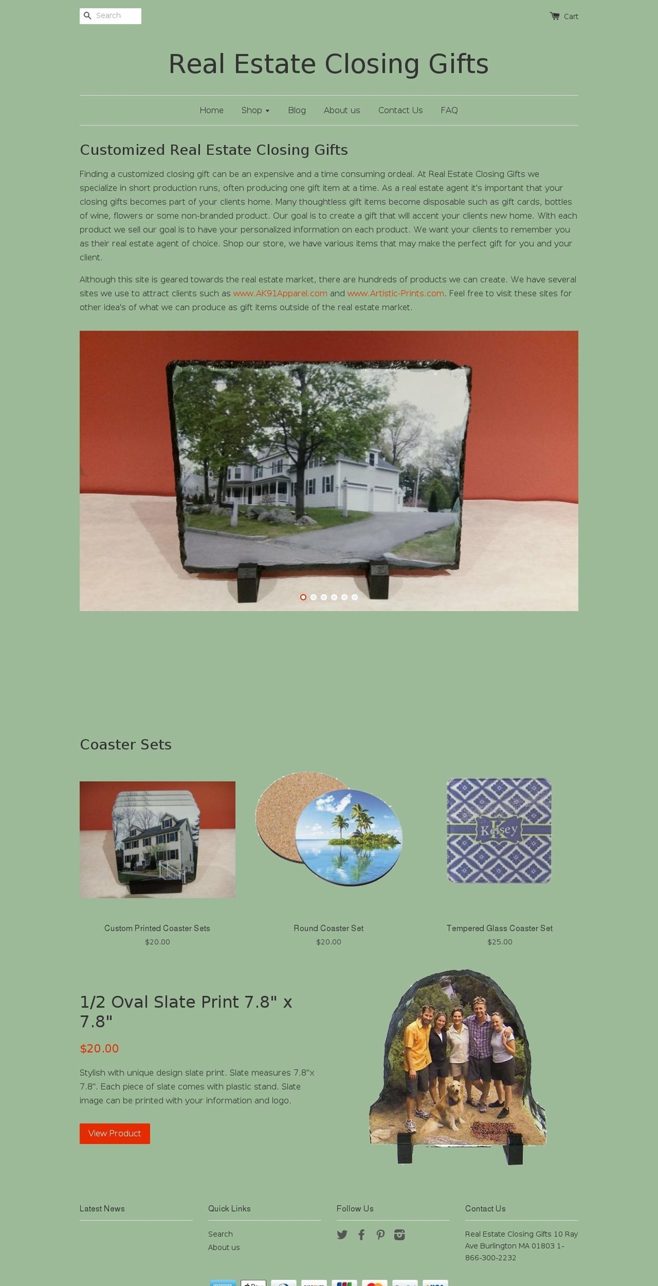 reclosinggifts.com shopify website screenshot