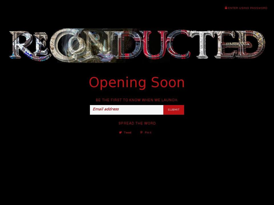 reconducted.com shopify website screenshot