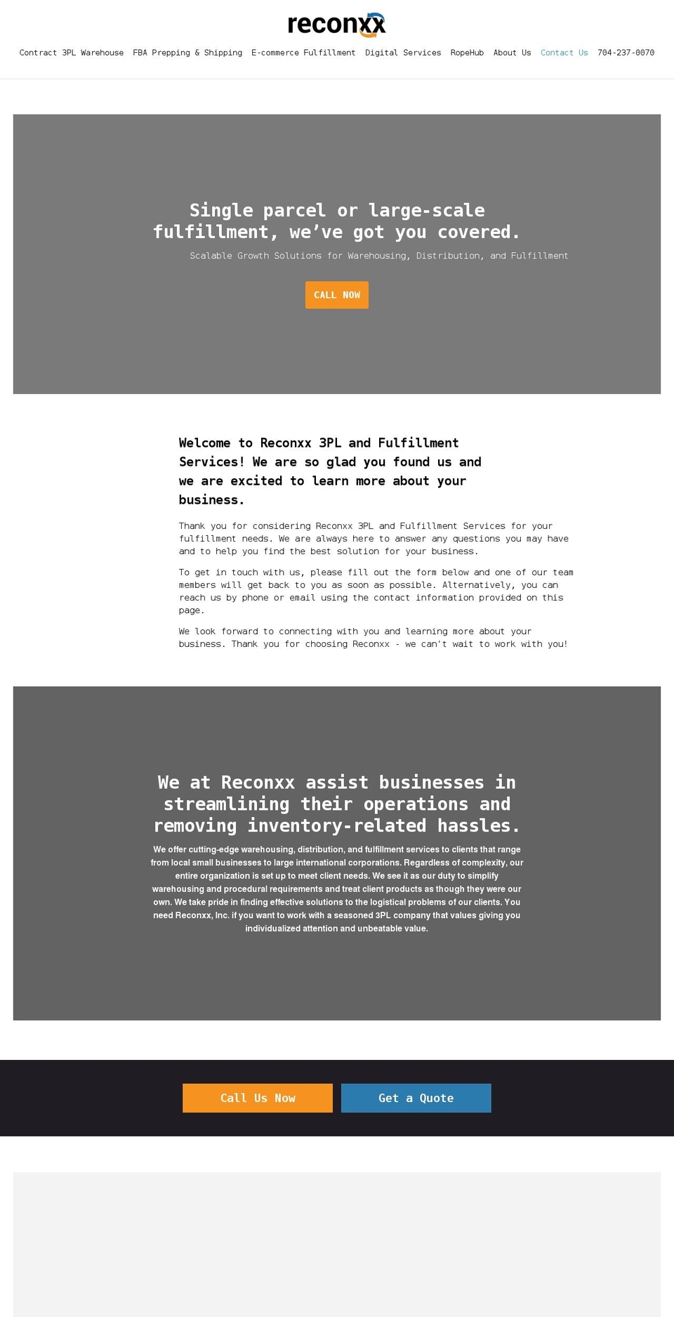 reconxx.com shopify website screenshot