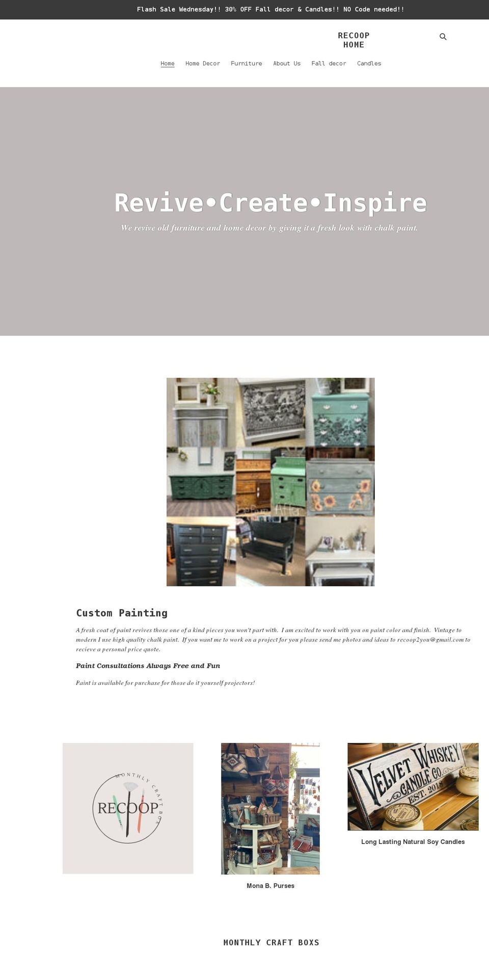 recoophome.com shopify website screenshot