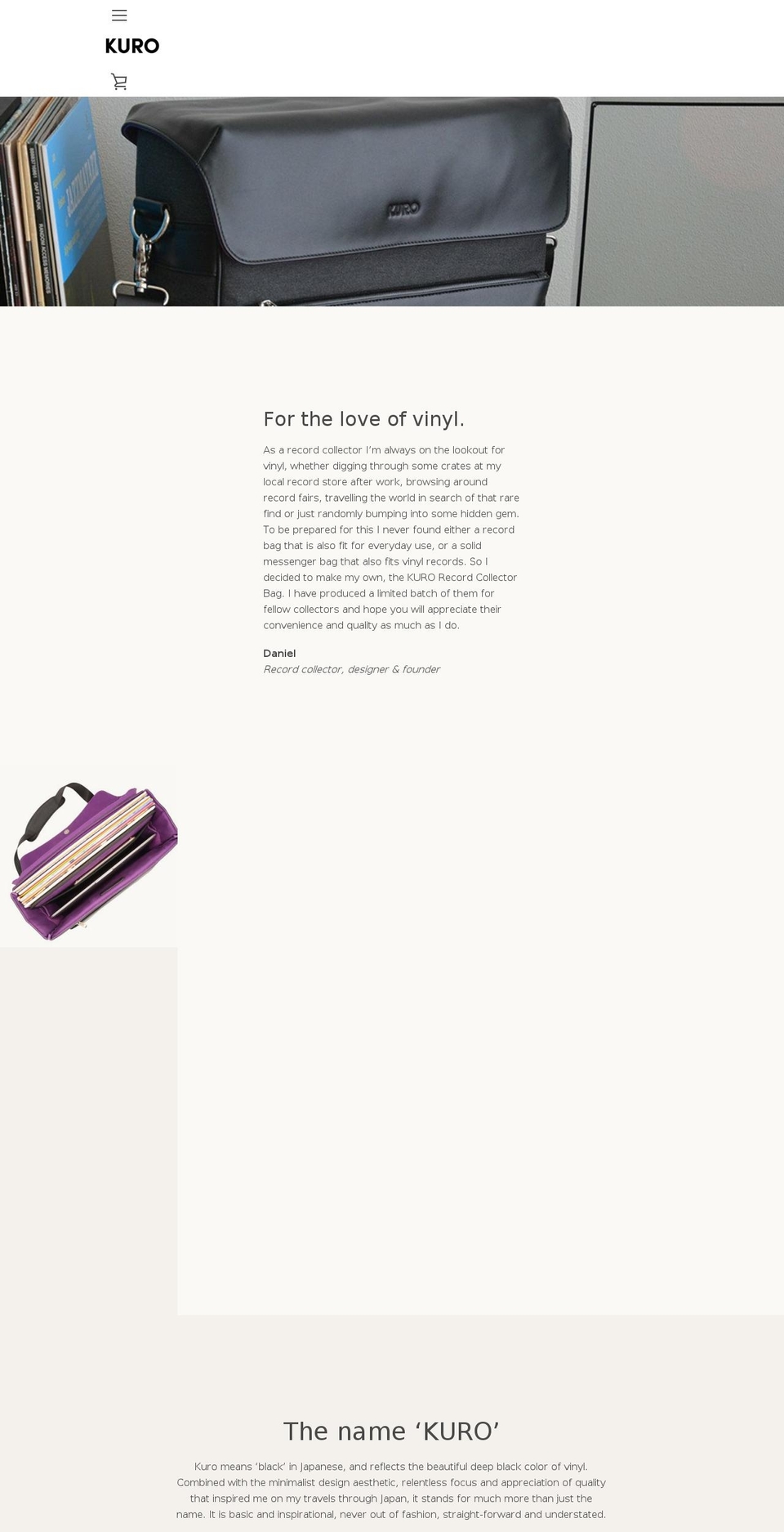 recordbag.com — Shopify storefront screenshot