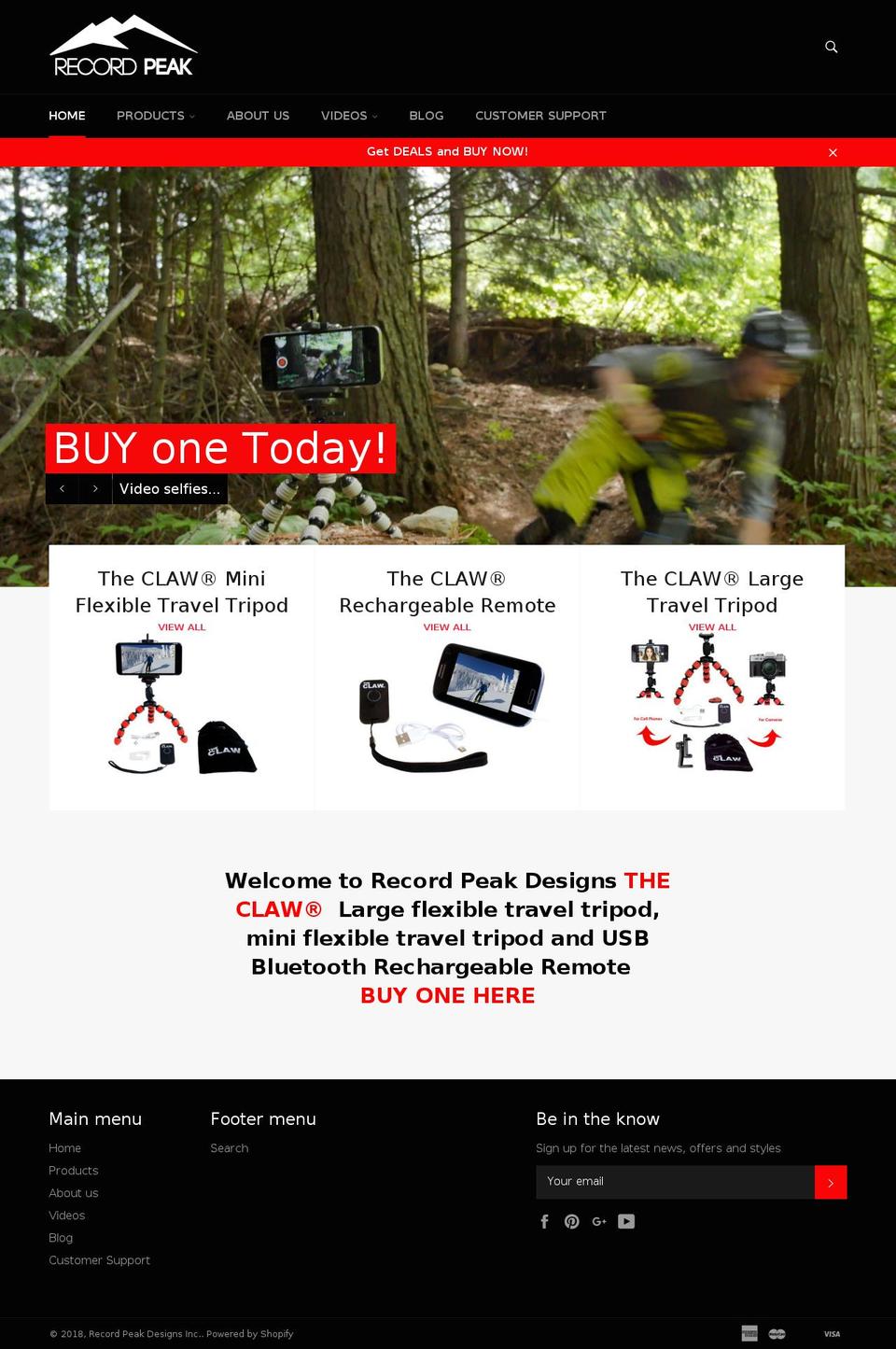 recordpeak.org shopify website screenshot