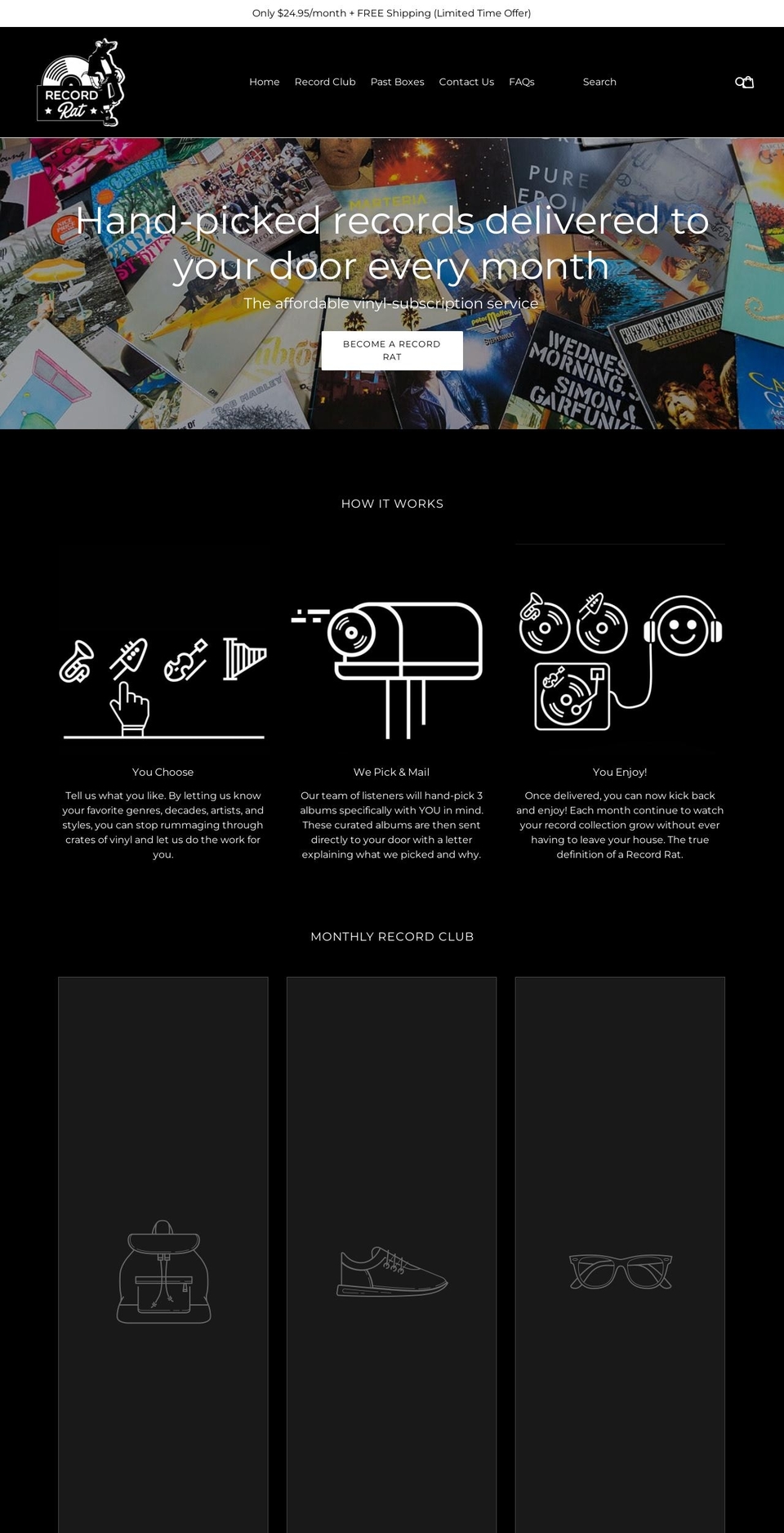recordrat.com — Shopify storefront screenshot
