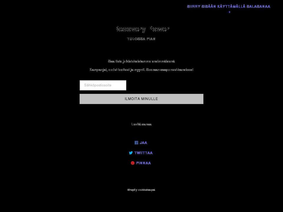 recoverypower.eu shopify website screenshot