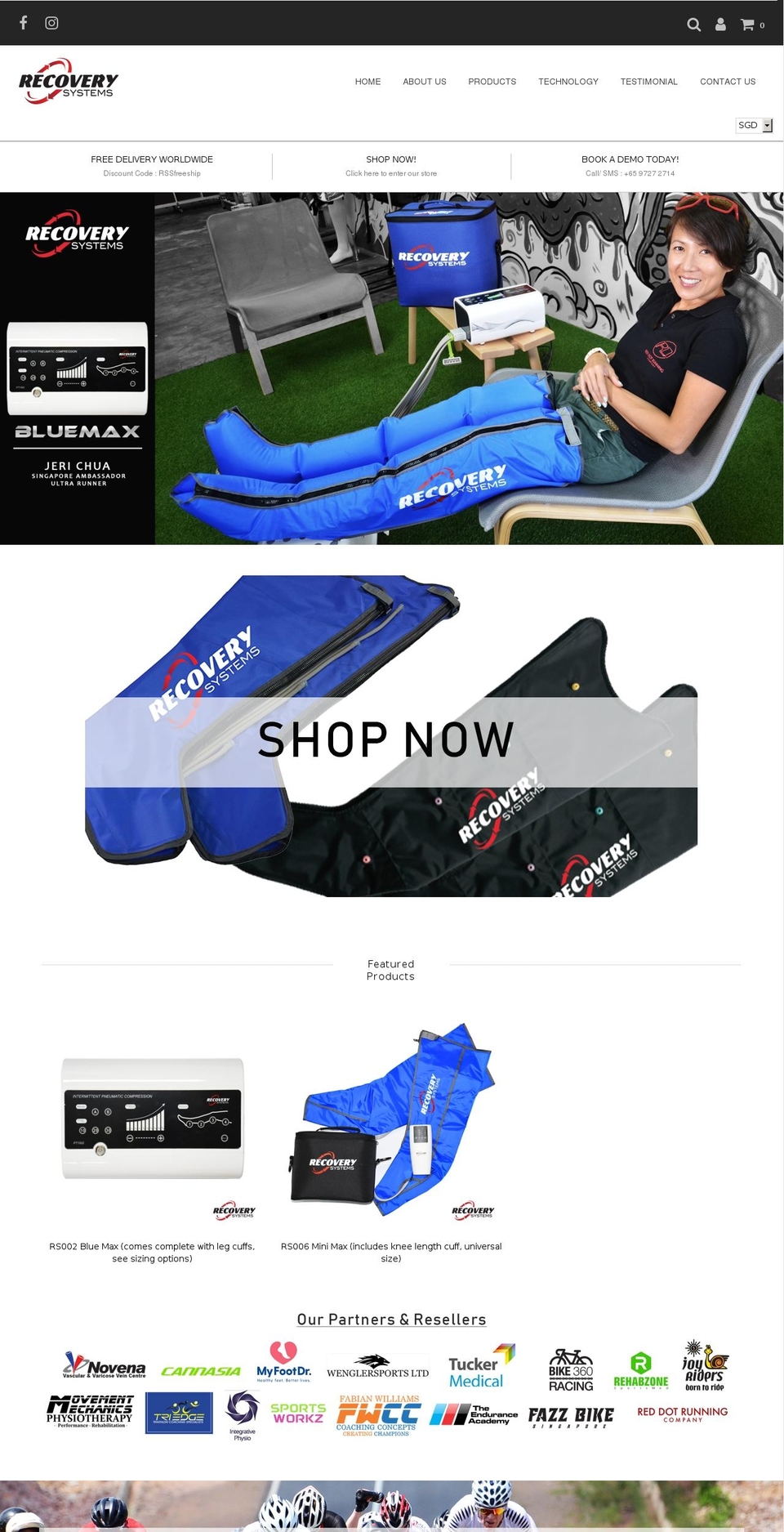 recoverysystemsmedical.com shopify website screenshot