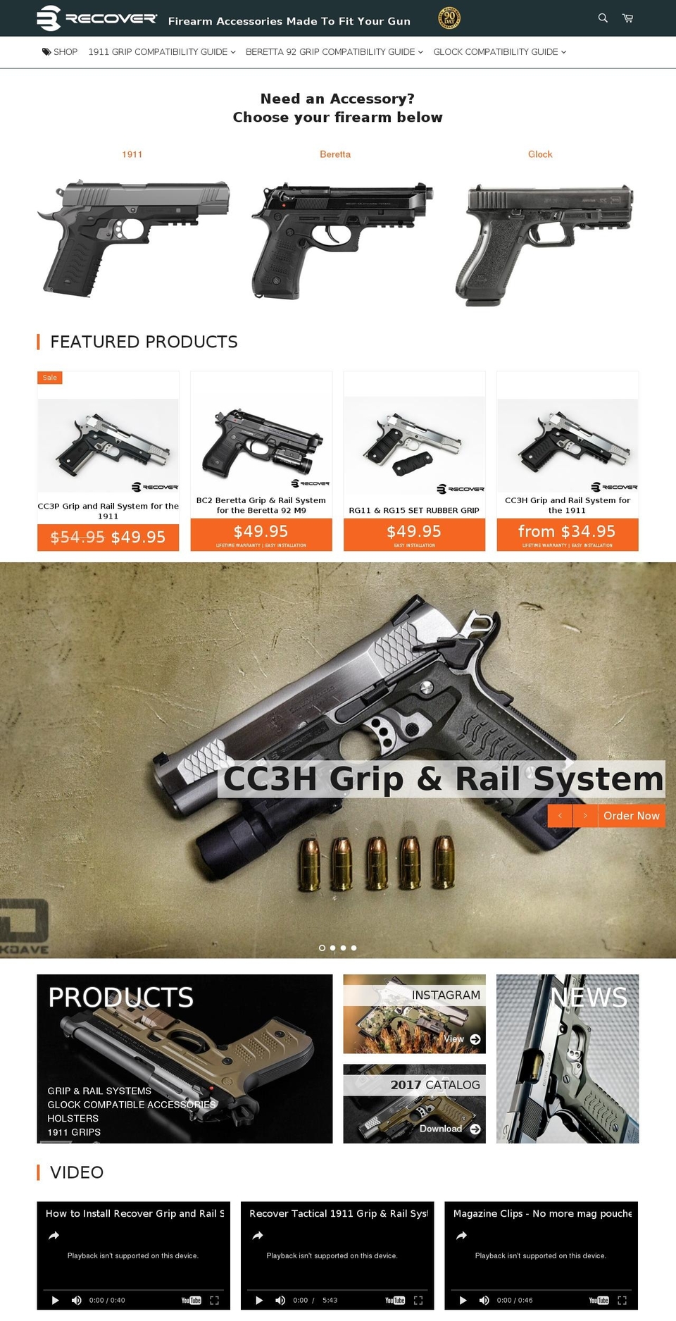 recoverytactical.com shopify website screenshot