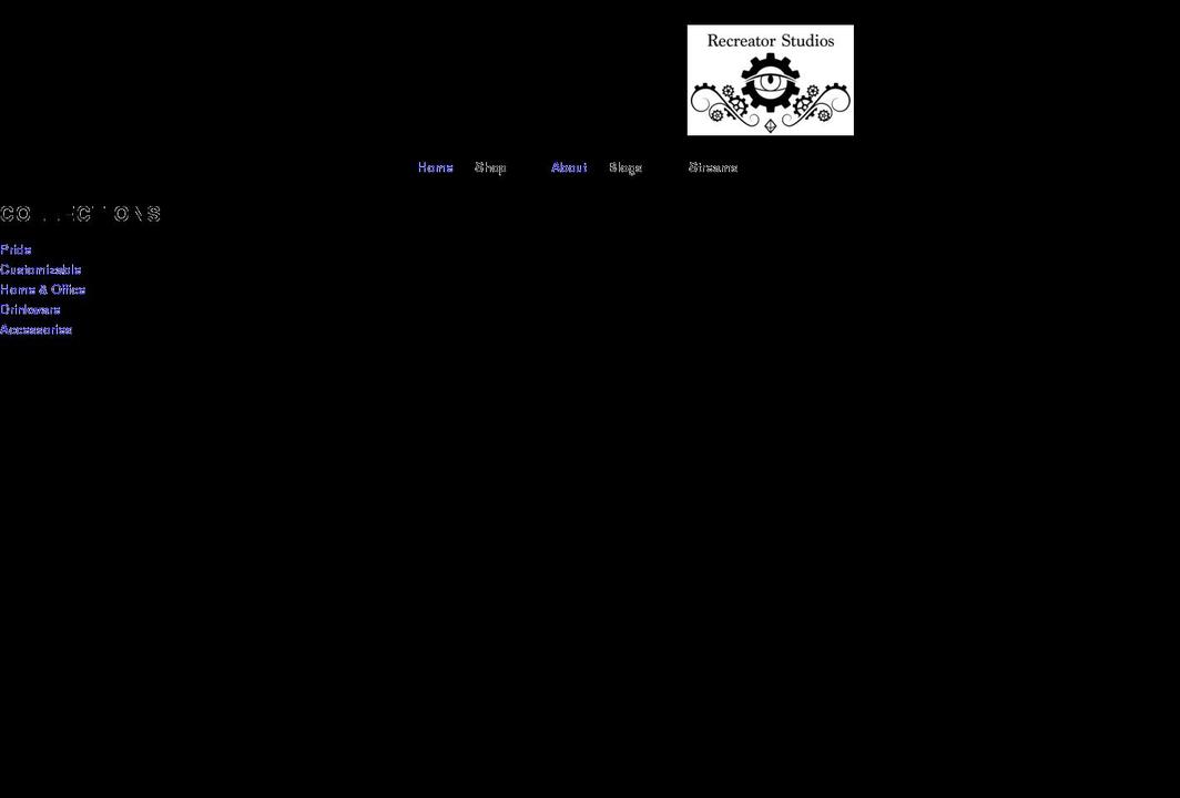 recreatorstudios.com shopify website screenshot