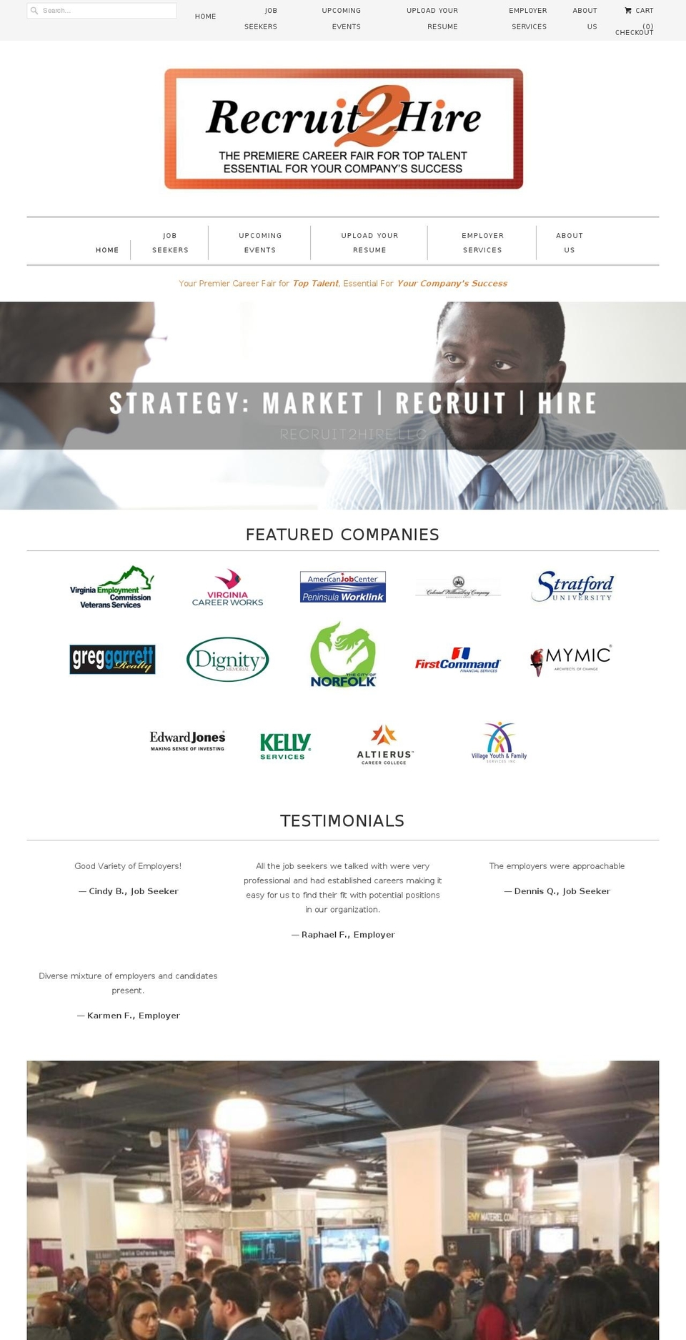 recruit2hire.solutions shopify website screenshot