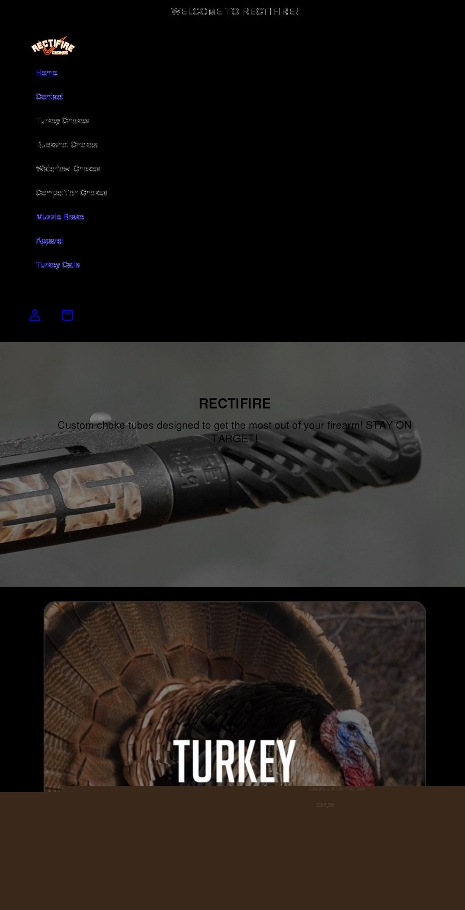 rectifire.com shopify website screenshot