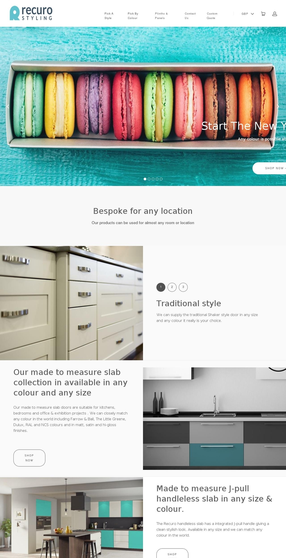 recurostyling.com shopify website screenshot