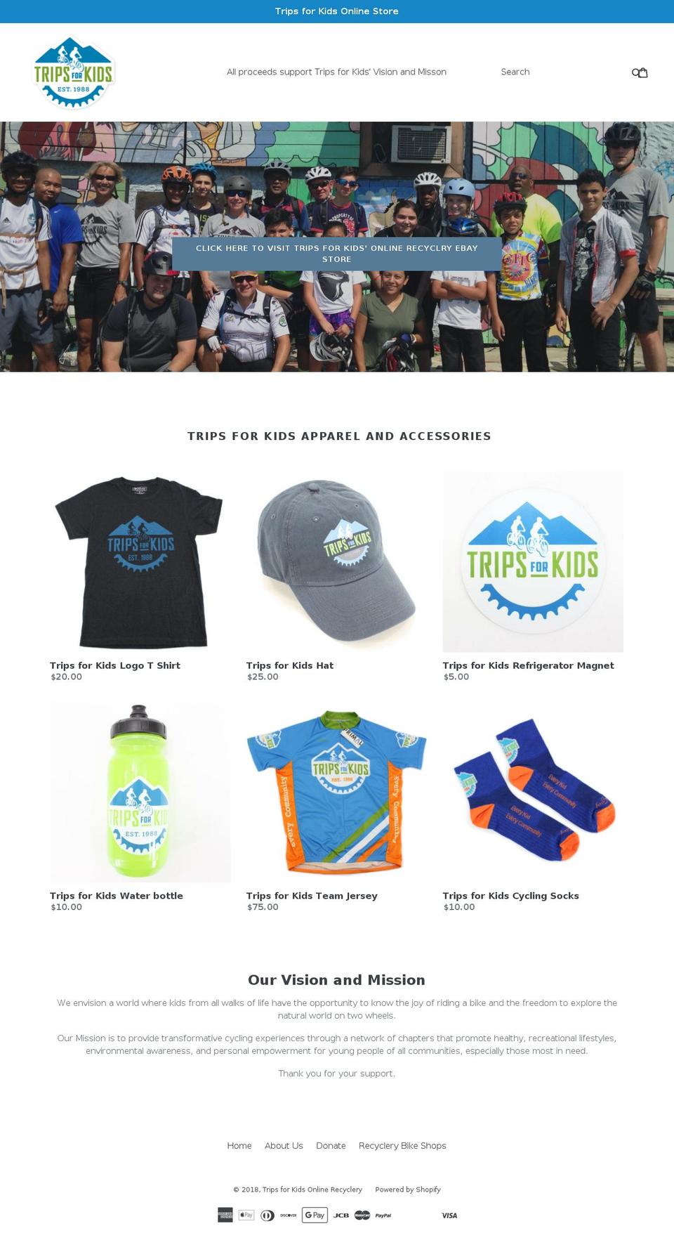 recyclery.bike shopify website screenshot