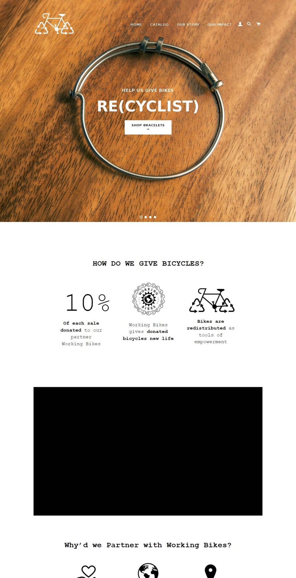 recyclistaccessories.com — Shopify storefront screenshot