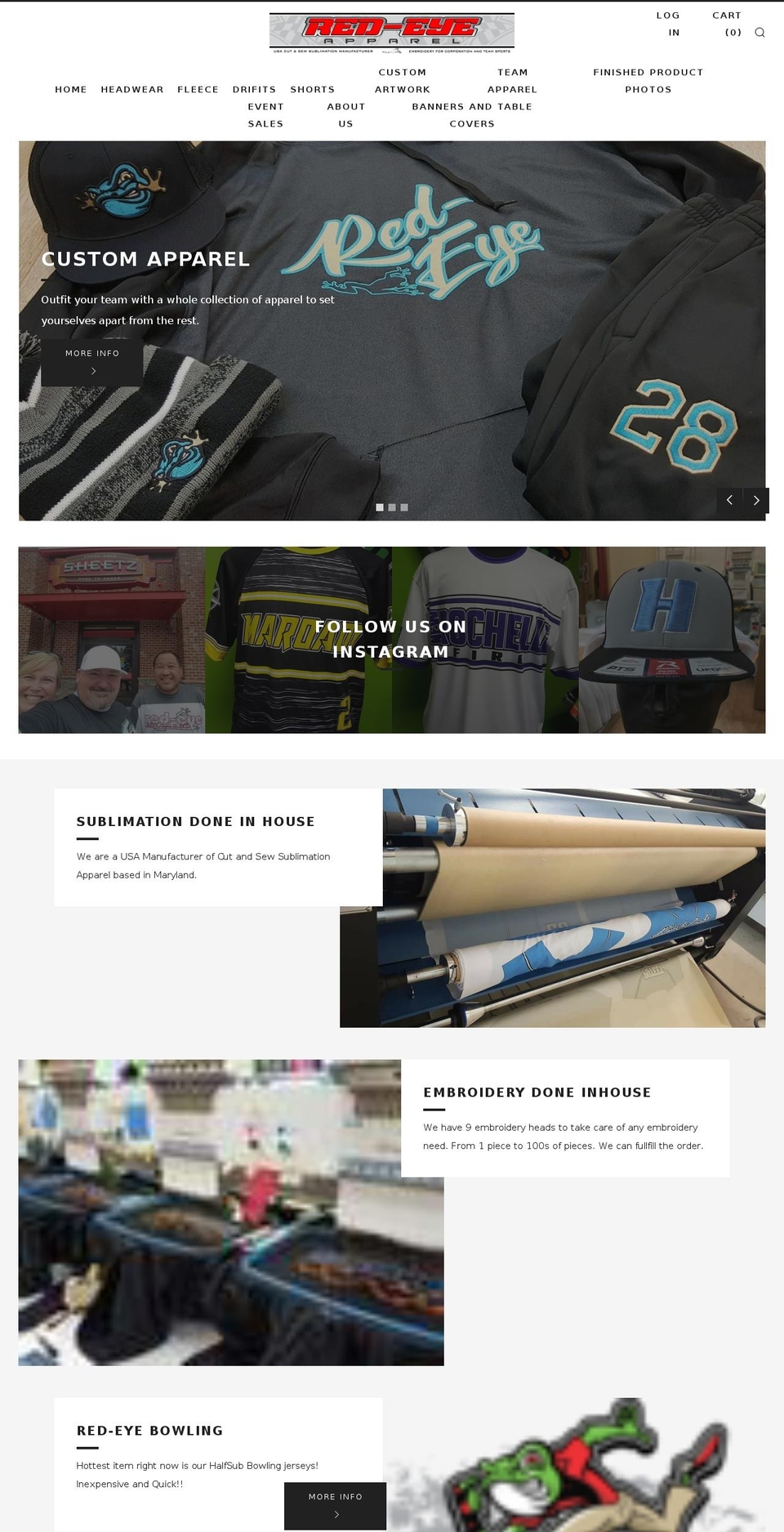 red-eyellc.com — Shopify storefront screenshot