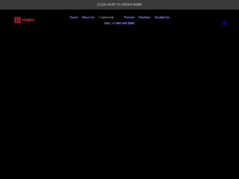 red-glow.com shopify website screenshot