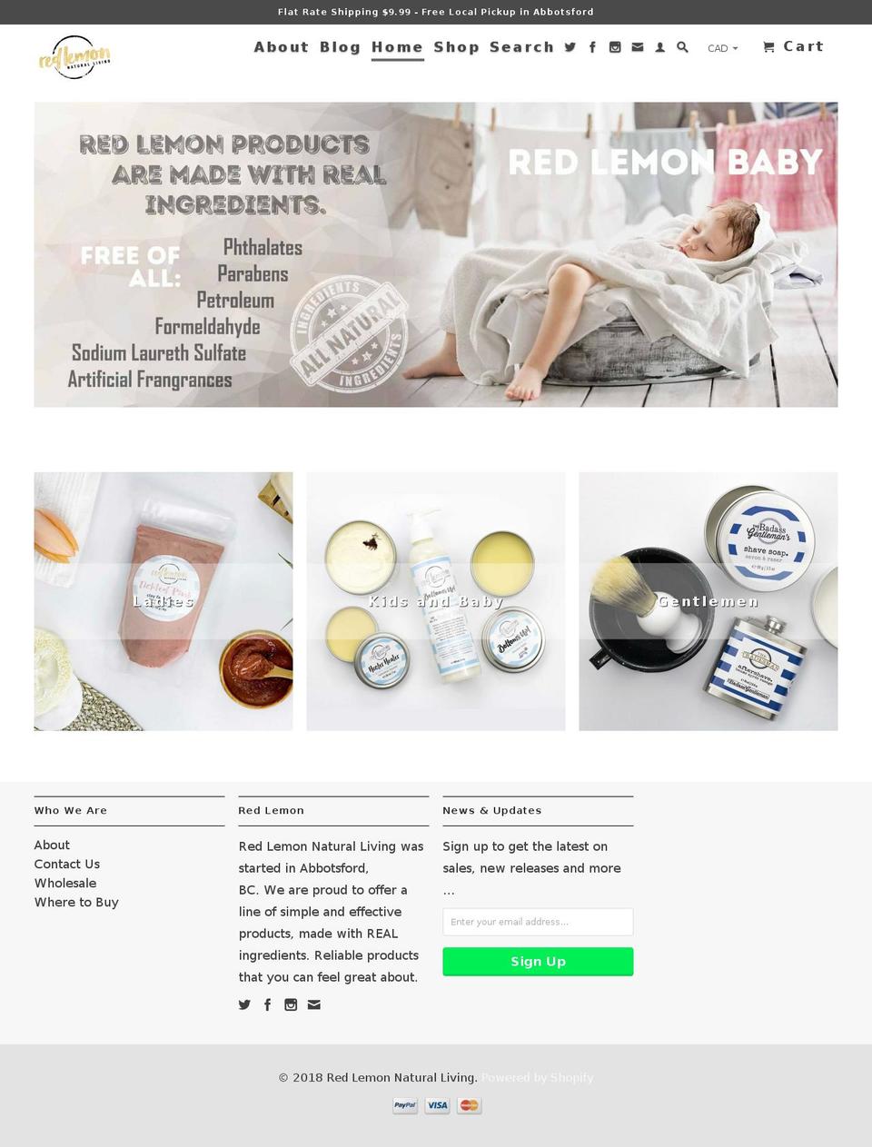 red-lemon.ca shopify website screenshot