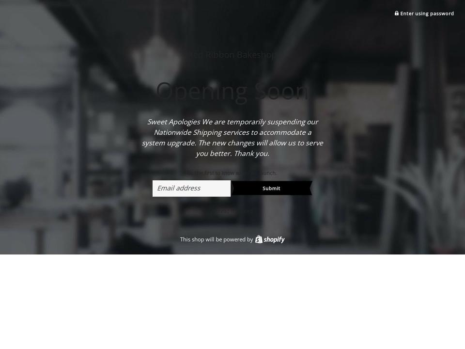 red-ribbon-fresh.myshopify.com shopify website screenshot