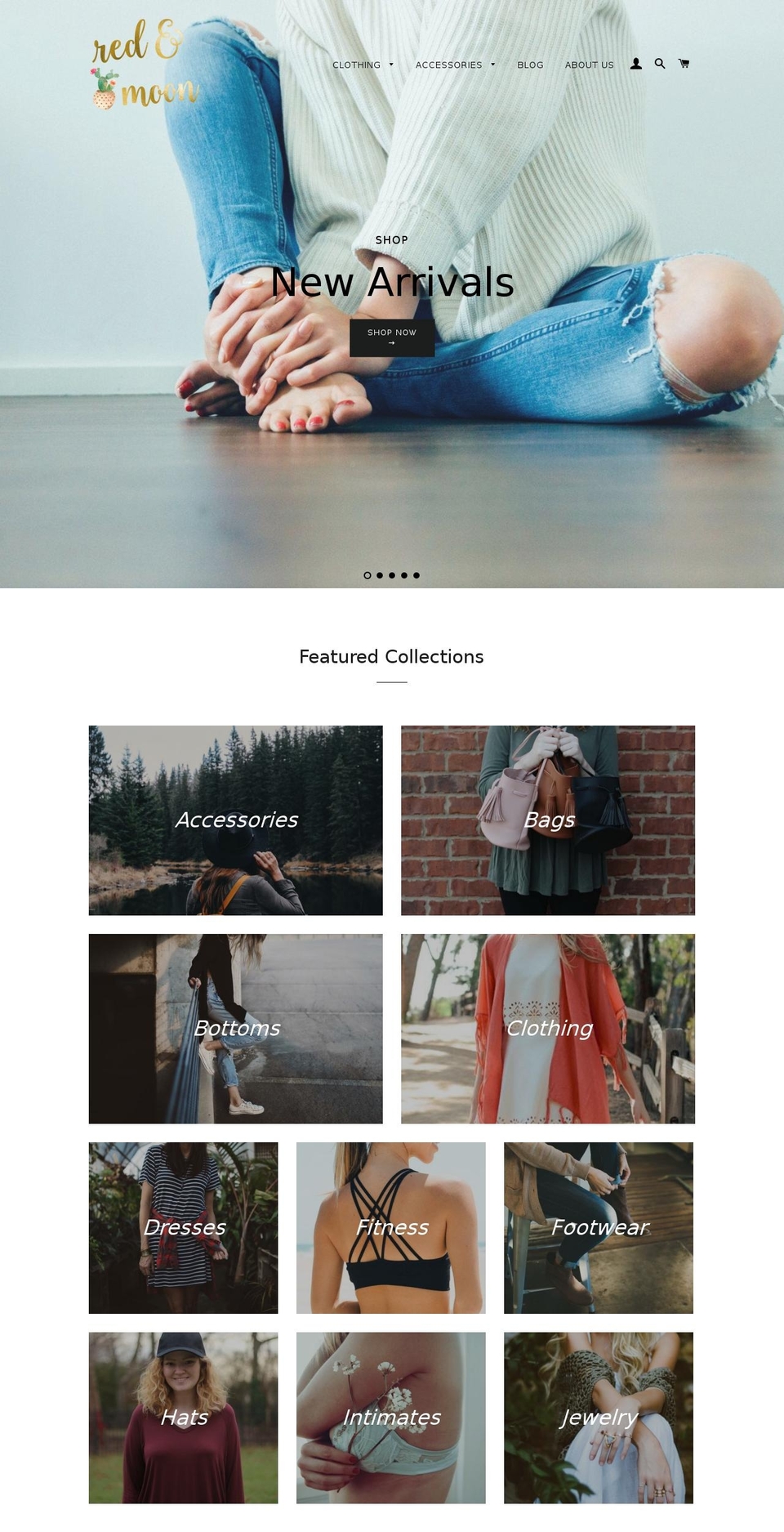 redandmoon.com shopify website screenshot