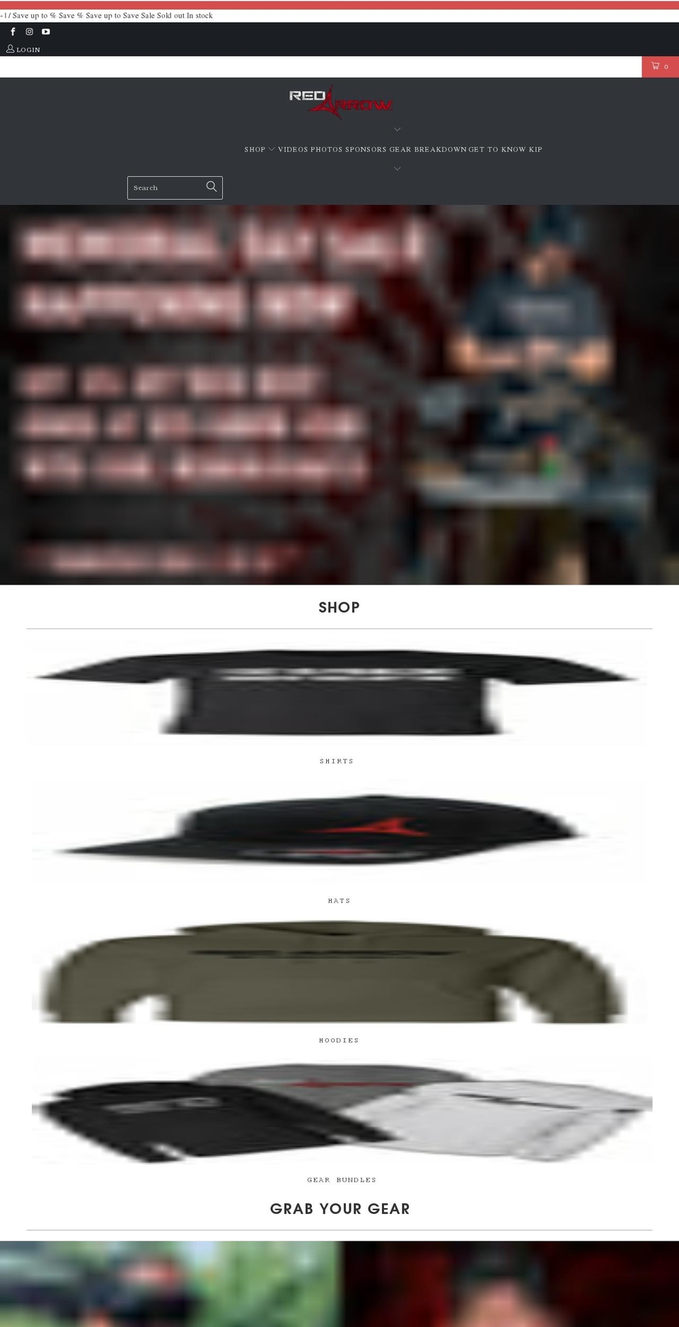 redarrowtv.com shopify website screenshot