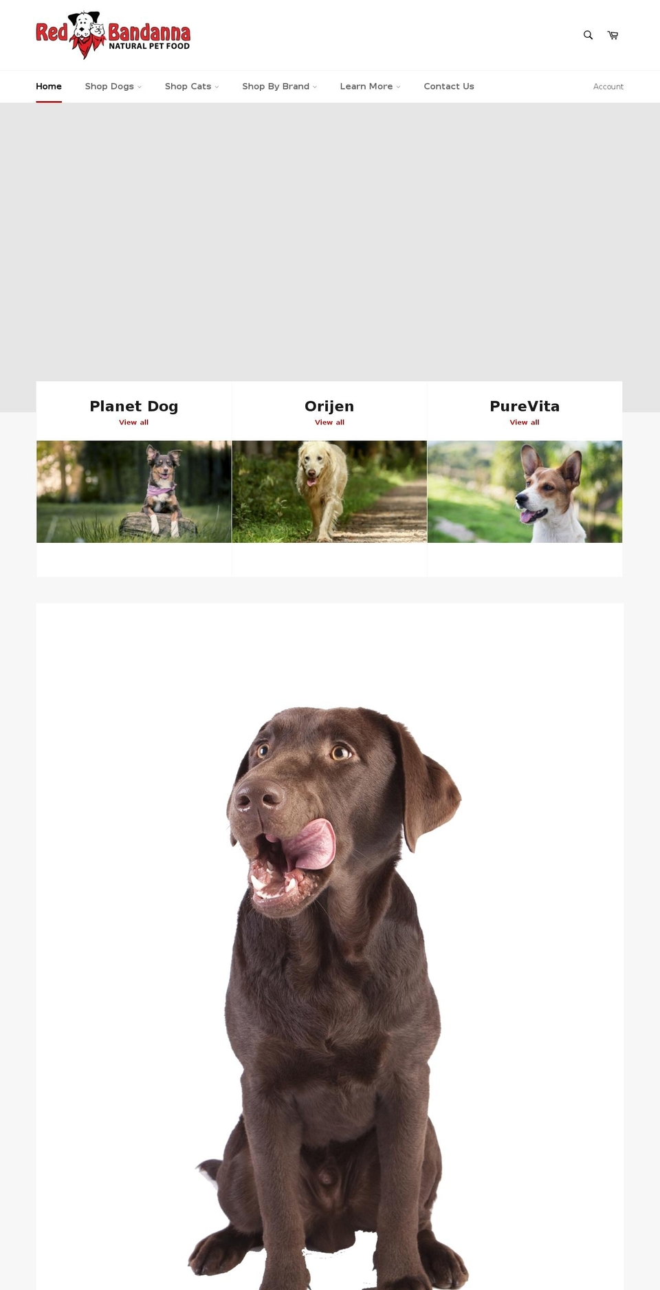 redbandannapetfood.com — Shopify storefront screenshot