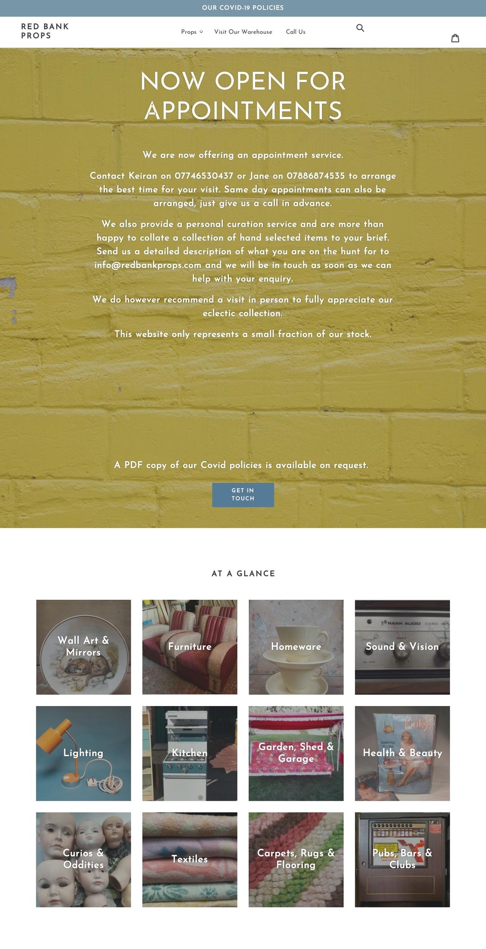 redbankprops.com shopify website screenshot