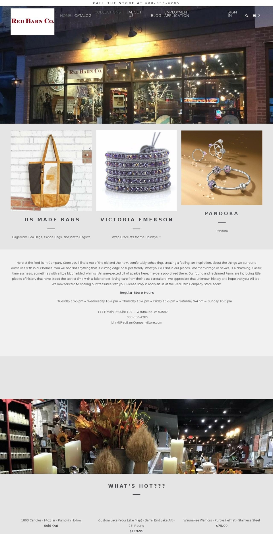 redbarncompanystore.com shopify website screenshot