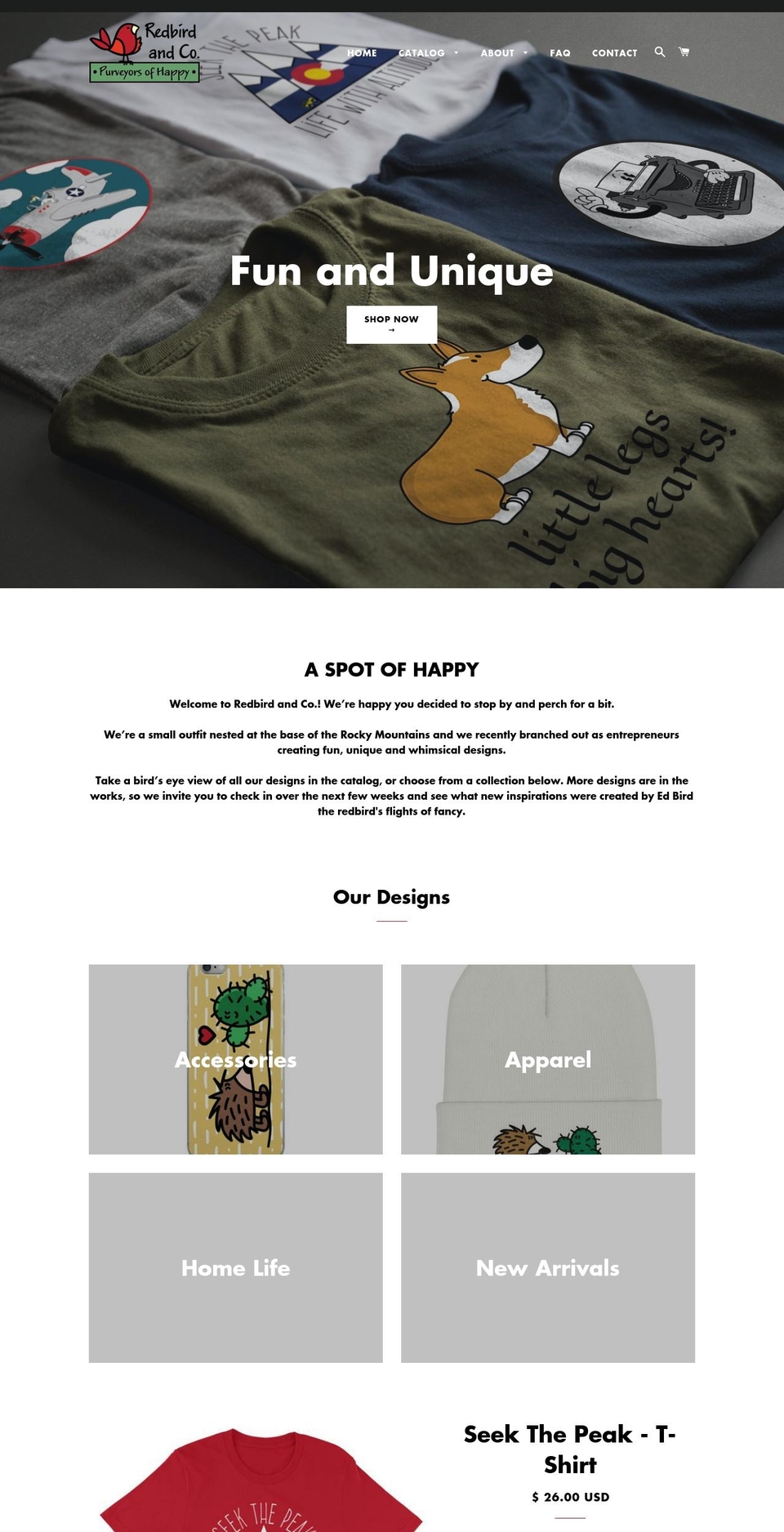redbirdandco.com — Shopify storefront screenshot