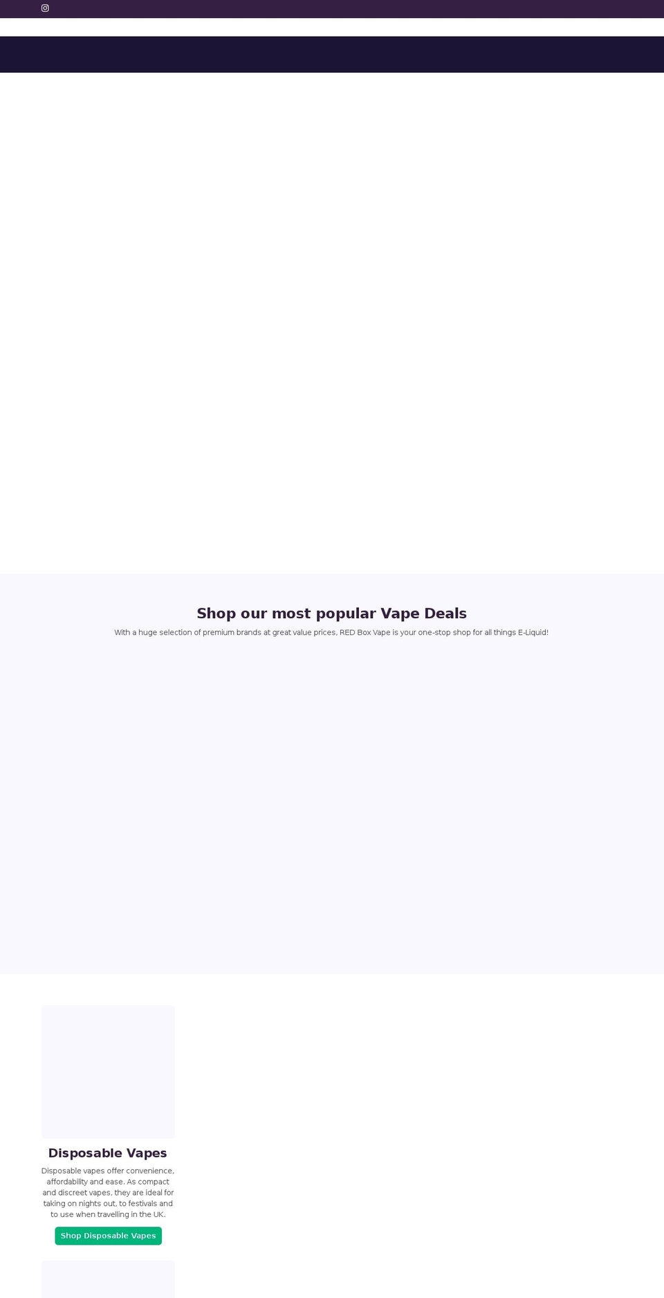 redboxvape.com — Shopify storefront screenshot