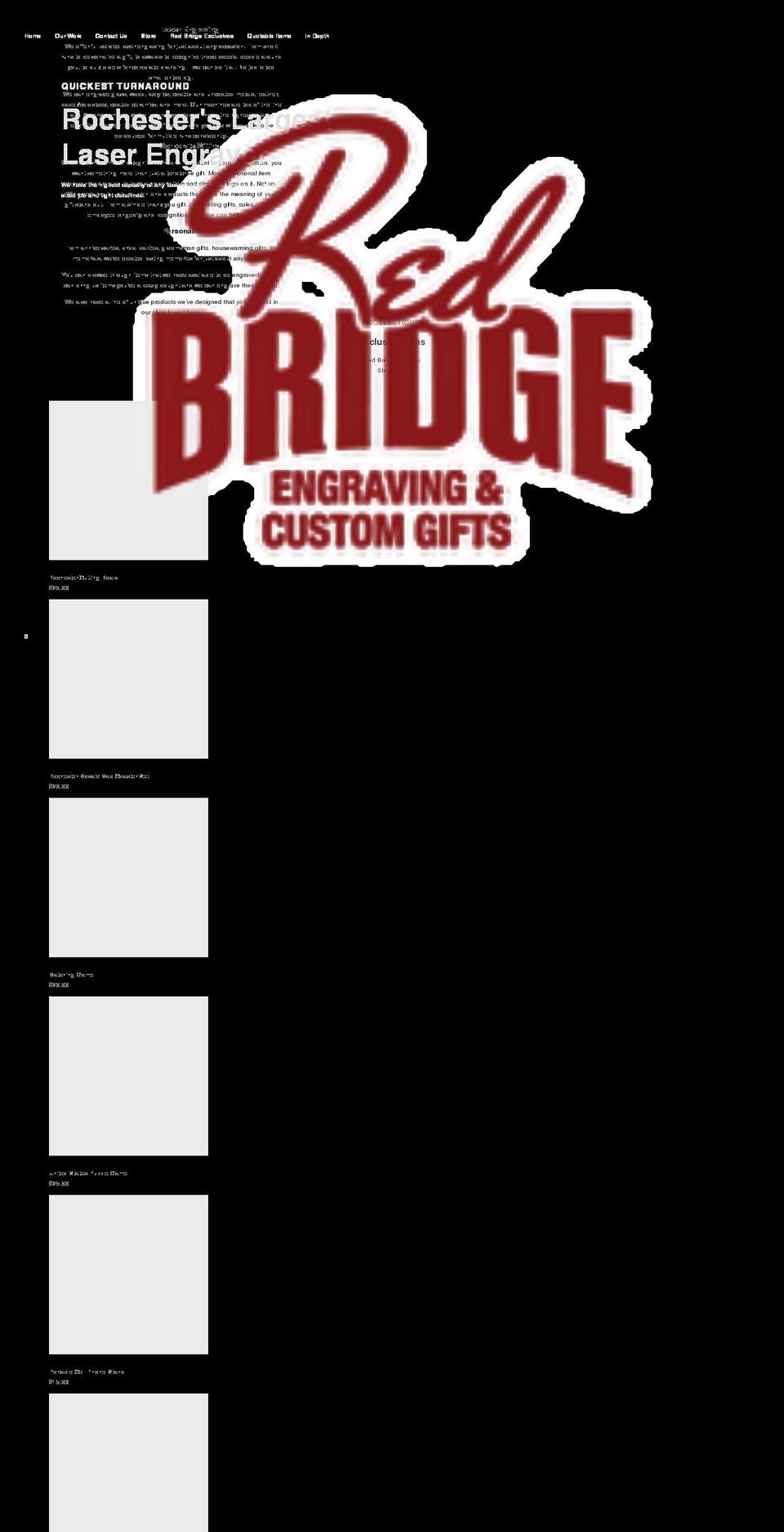 redbridgegifts.com shopify website screenshot