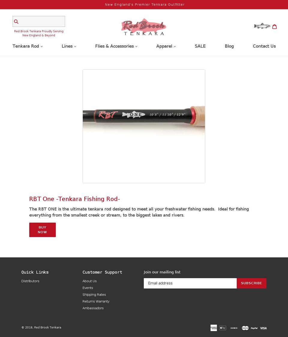 redbrooktenkara.com shopify website screenshot