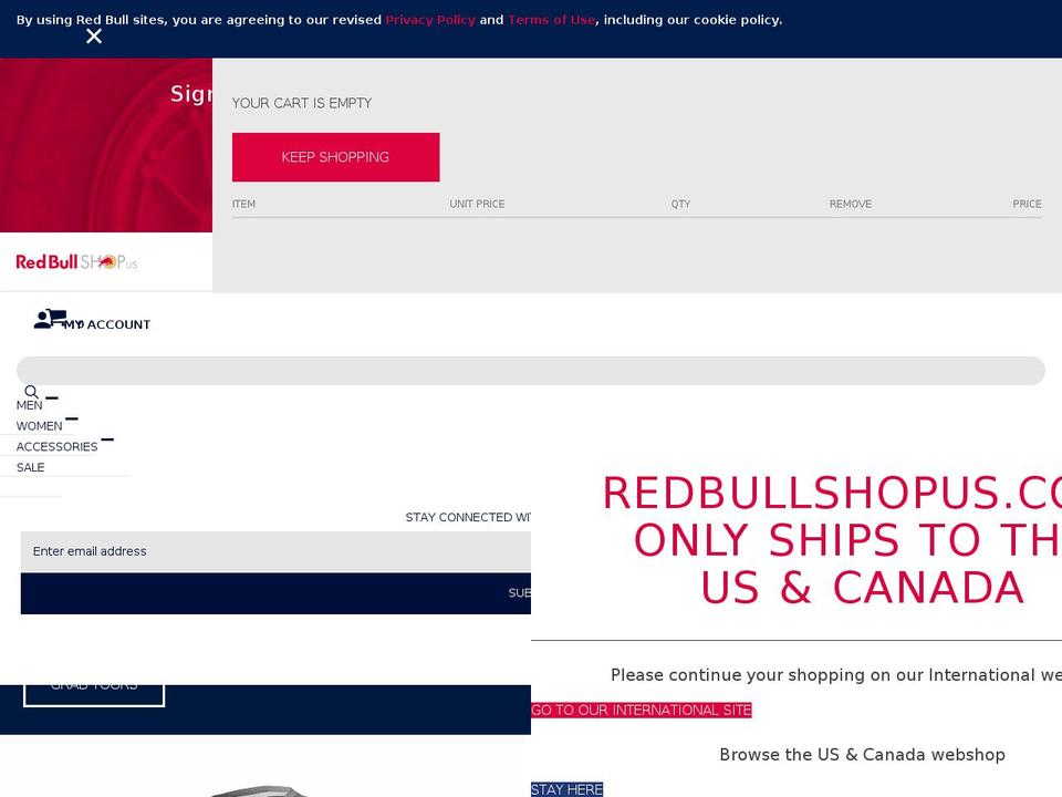 redbullshopusa.com — Shopify storefront screenshot
