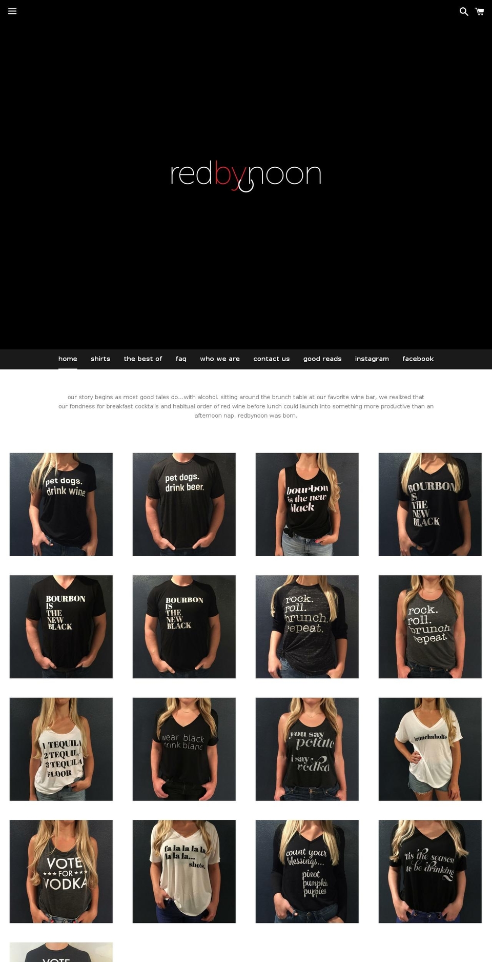 redbynoon.com — Shopify storefront screenshot