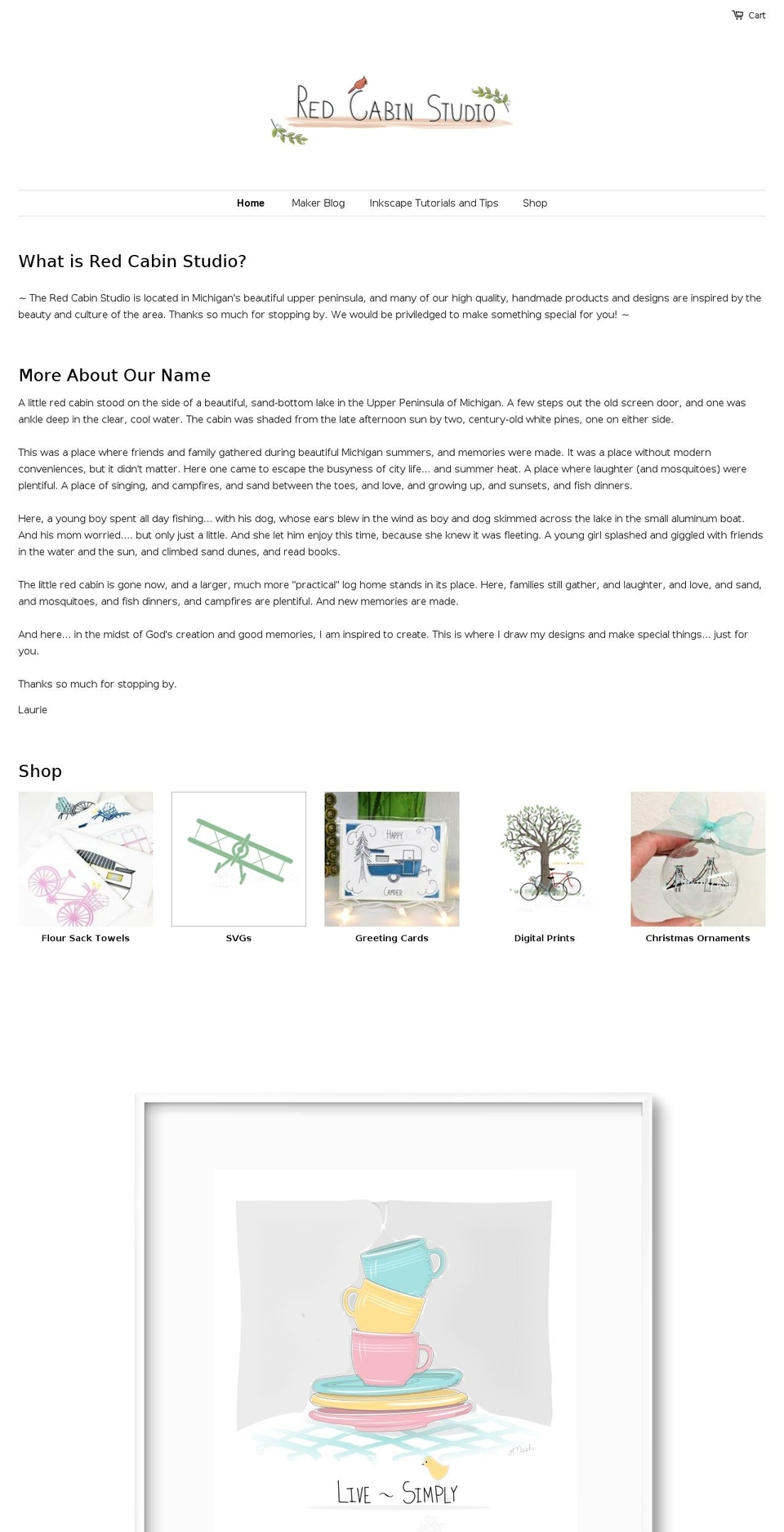 redcabinstudio.com — Shopify storefront screenshot
