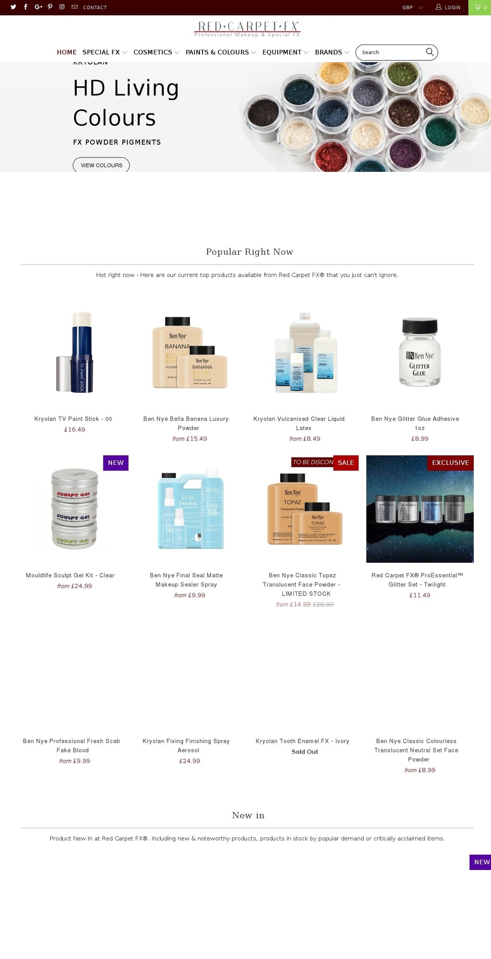 RCFX Version 6.0.1 (Early March 2017) Shopify theme site example redcarpetspecialfx.com