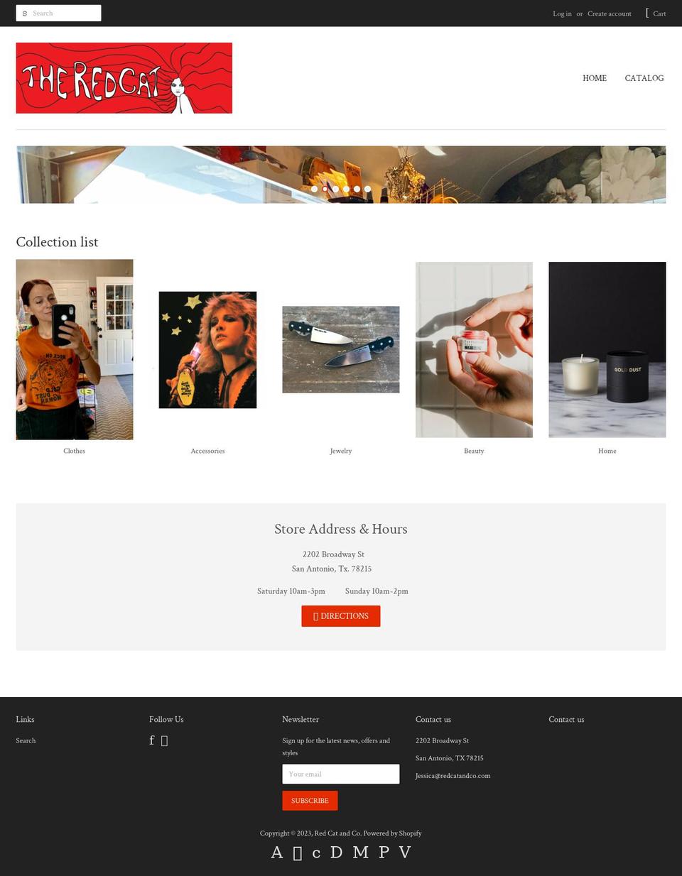 redcatandco.com — Shopify storefront screenshot