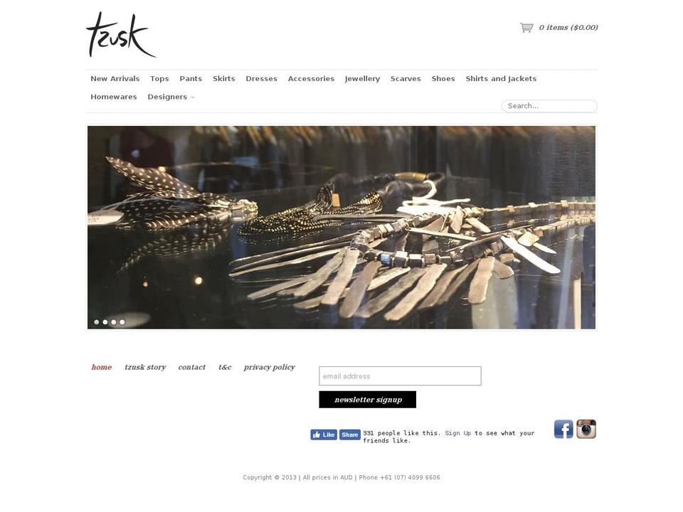 Tzusk Shopify theme site example redchalk.com.au