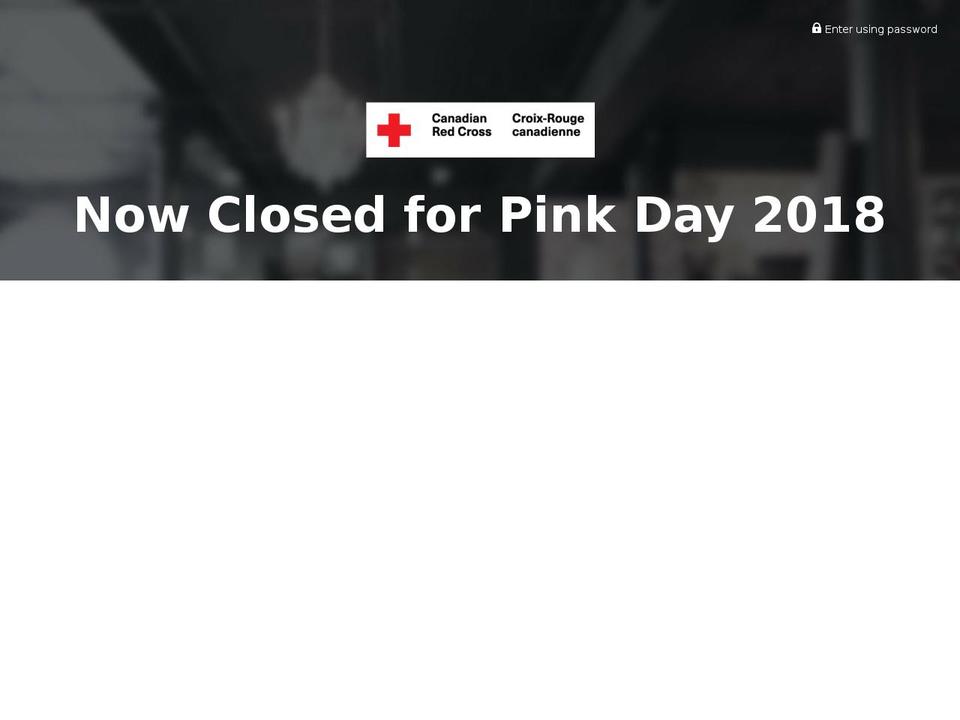 redcrosspinkday.com shopify website screenshot