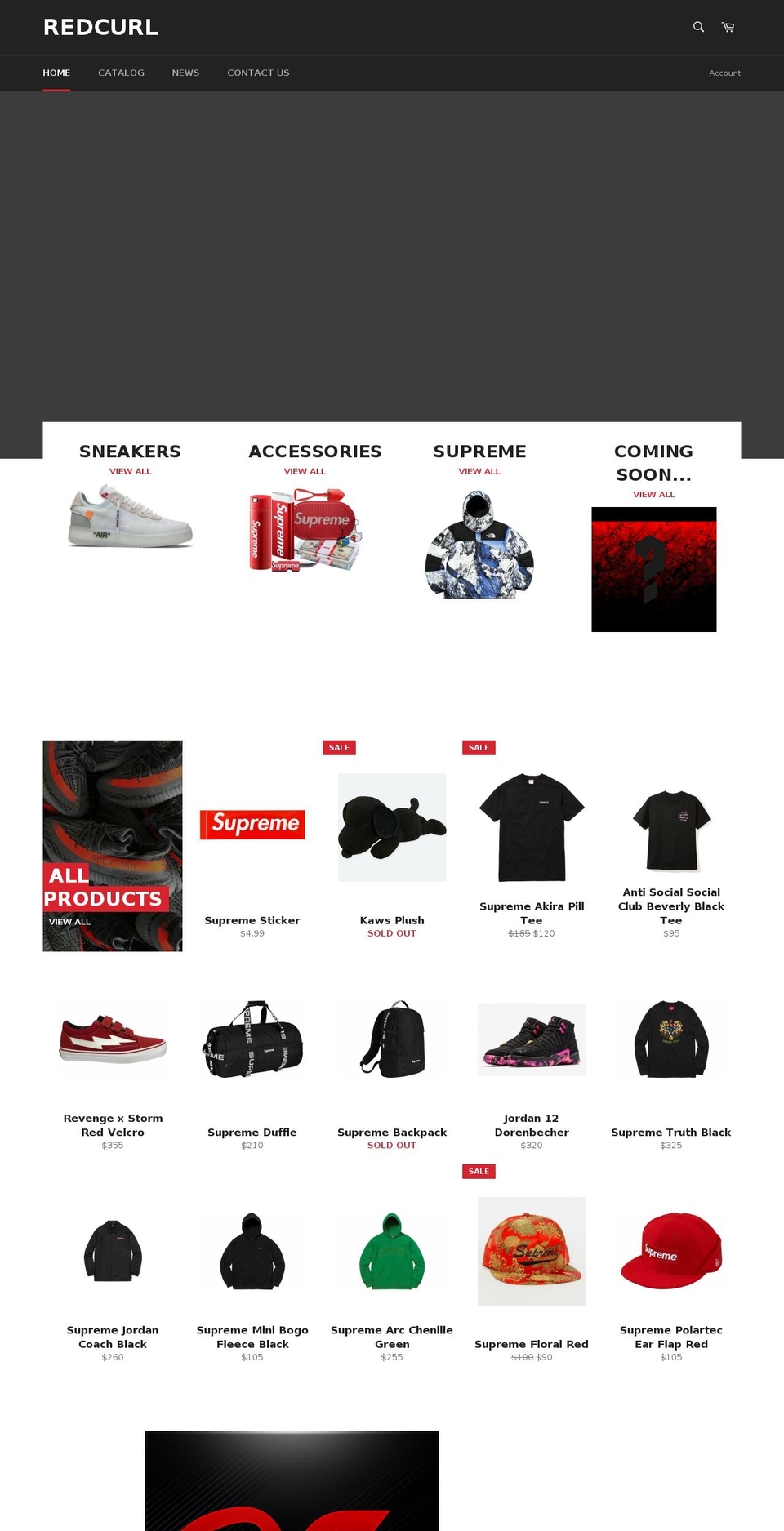 redcurl.com — Shopify storefront screenshot