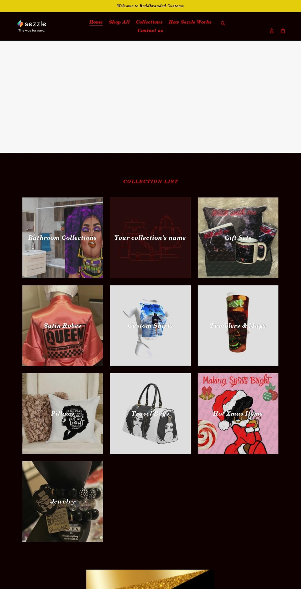 reddbranded.biz shopify website screenshot