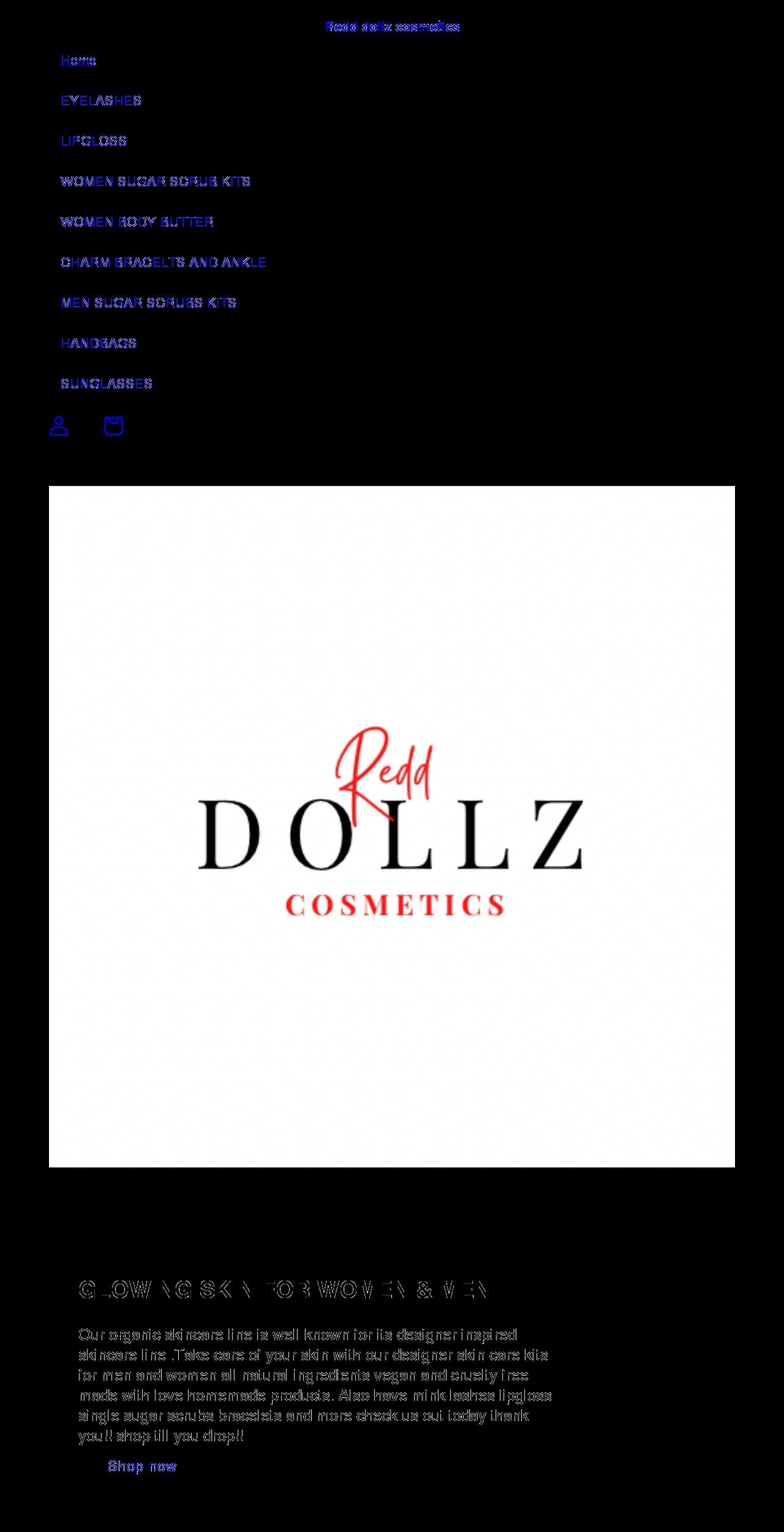 redddollz.com shopify website screenshot