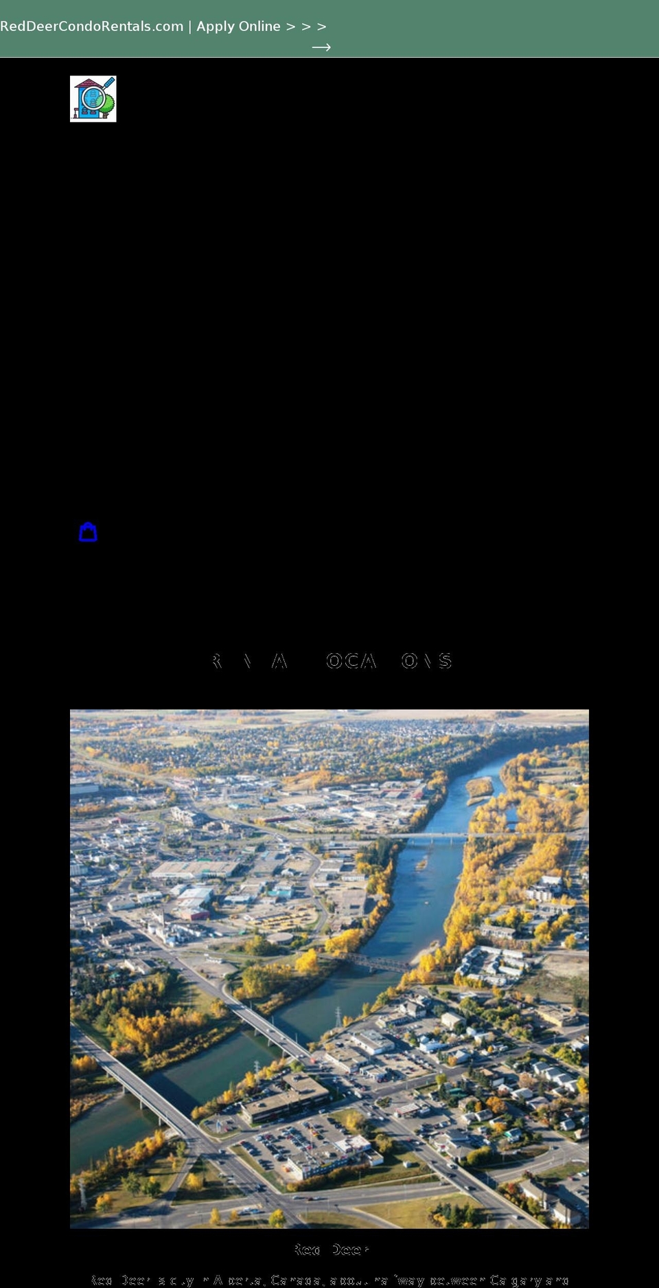 reddeercondorentals.com shopify website screenshot