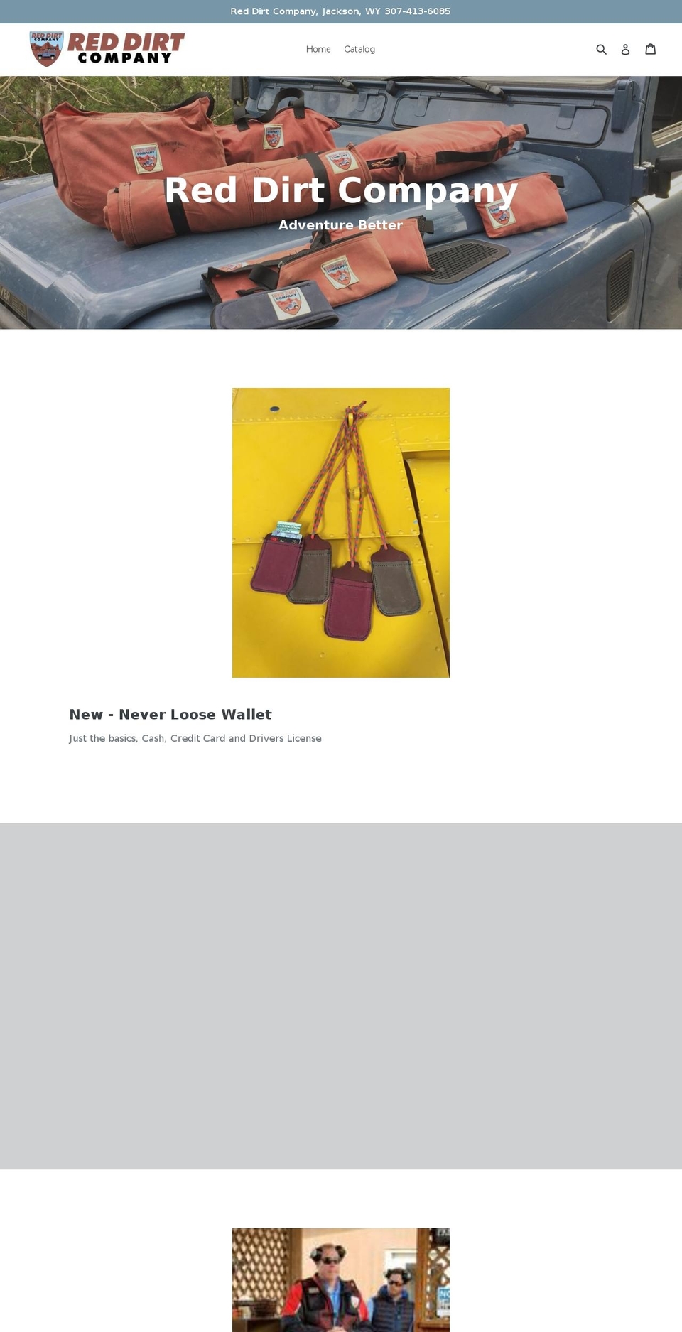 reddirtcompany.com shopify website screenshot