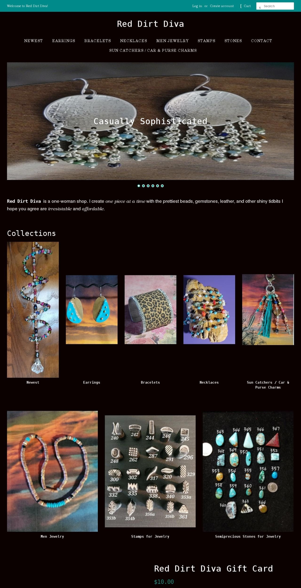 reddirtdiva.com shopify website screenshot