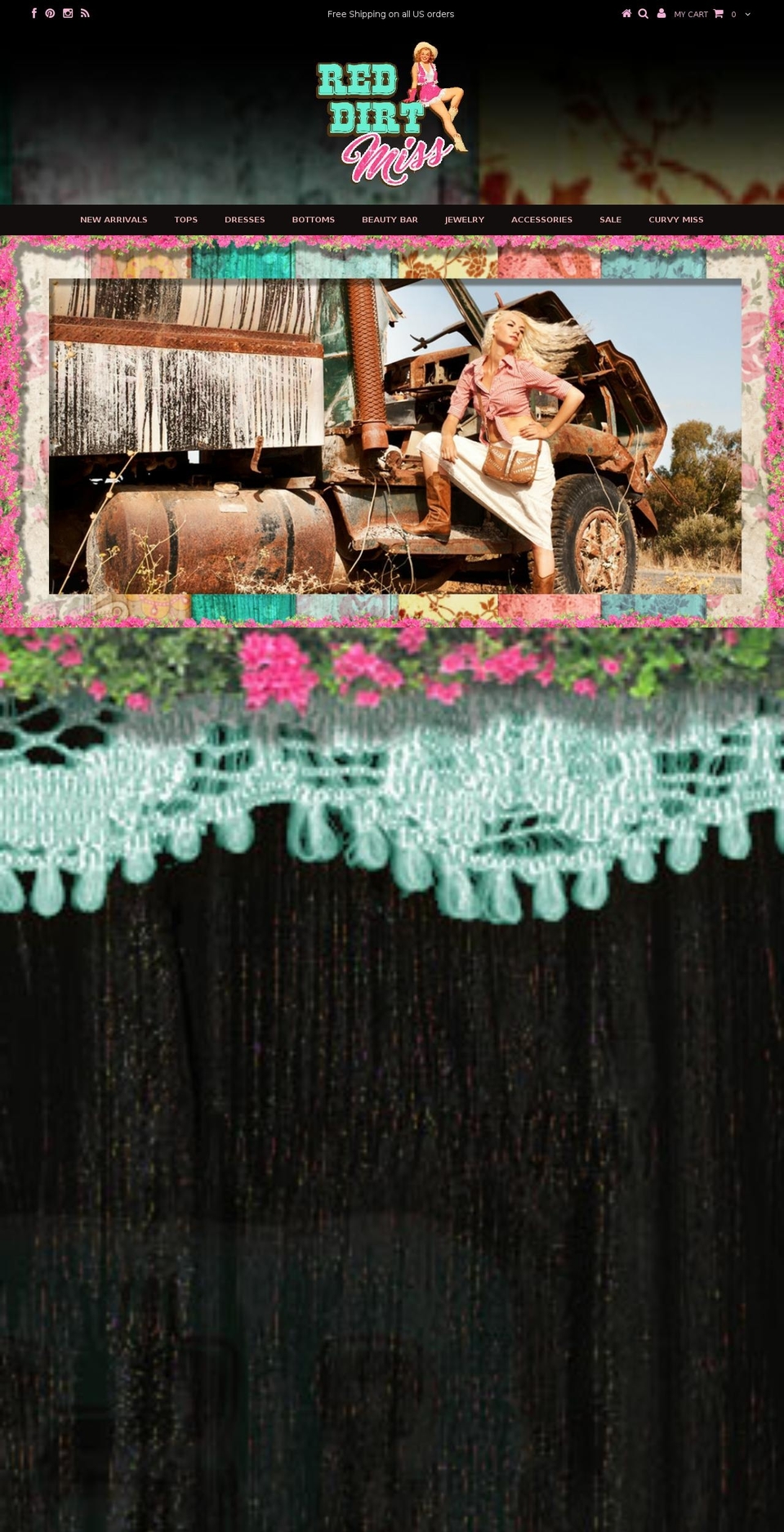 reddirtmiss.com shopify website screenshot