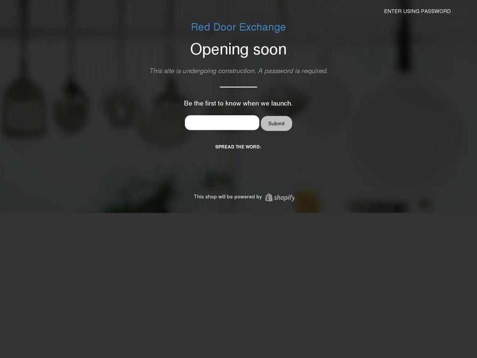 reddoorexchange.com shopify website screenshot